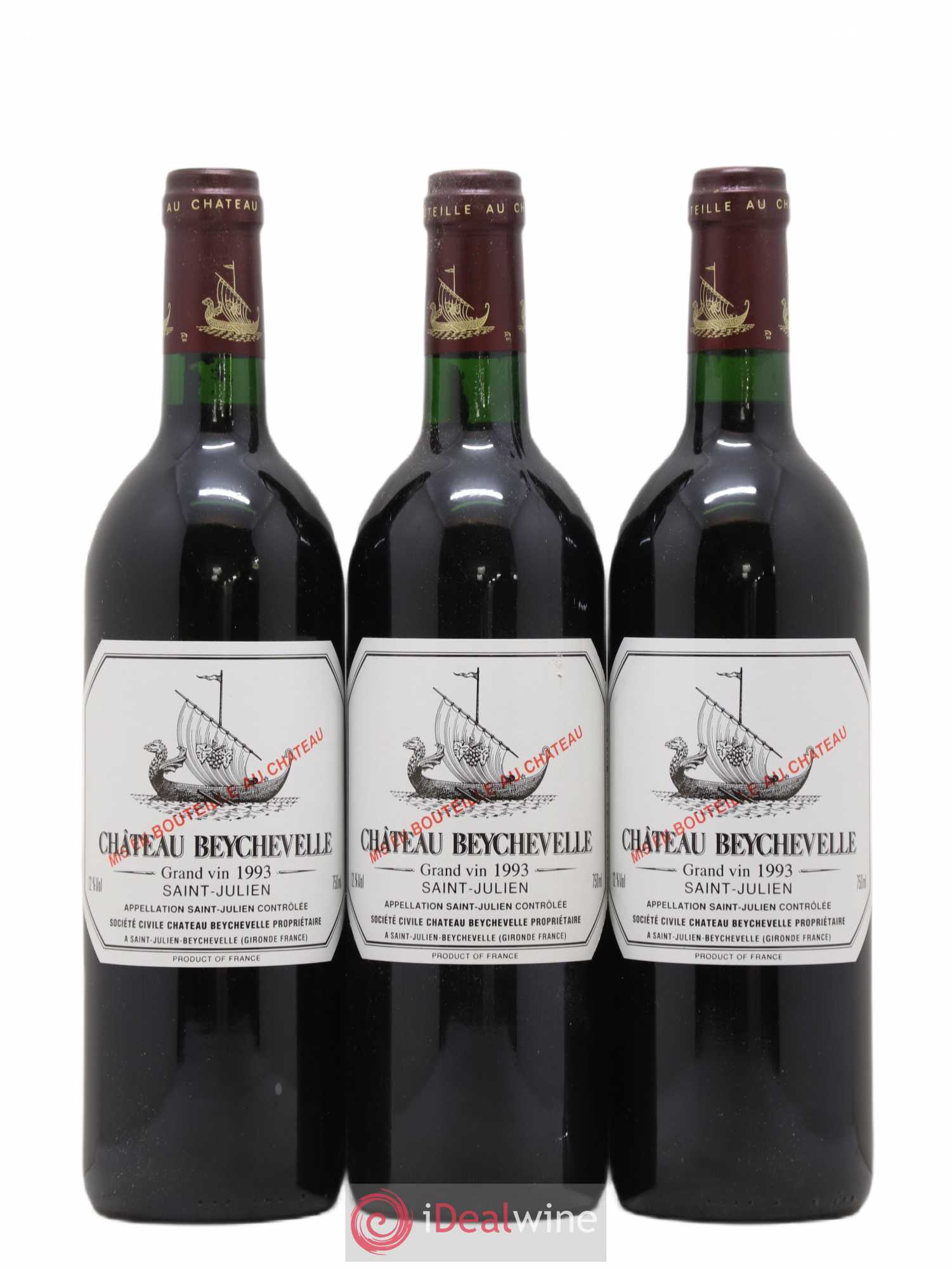 Château Beychevelle 4ème Grand Cru Classé 1993 - Lot de 12 bouteilles - 1