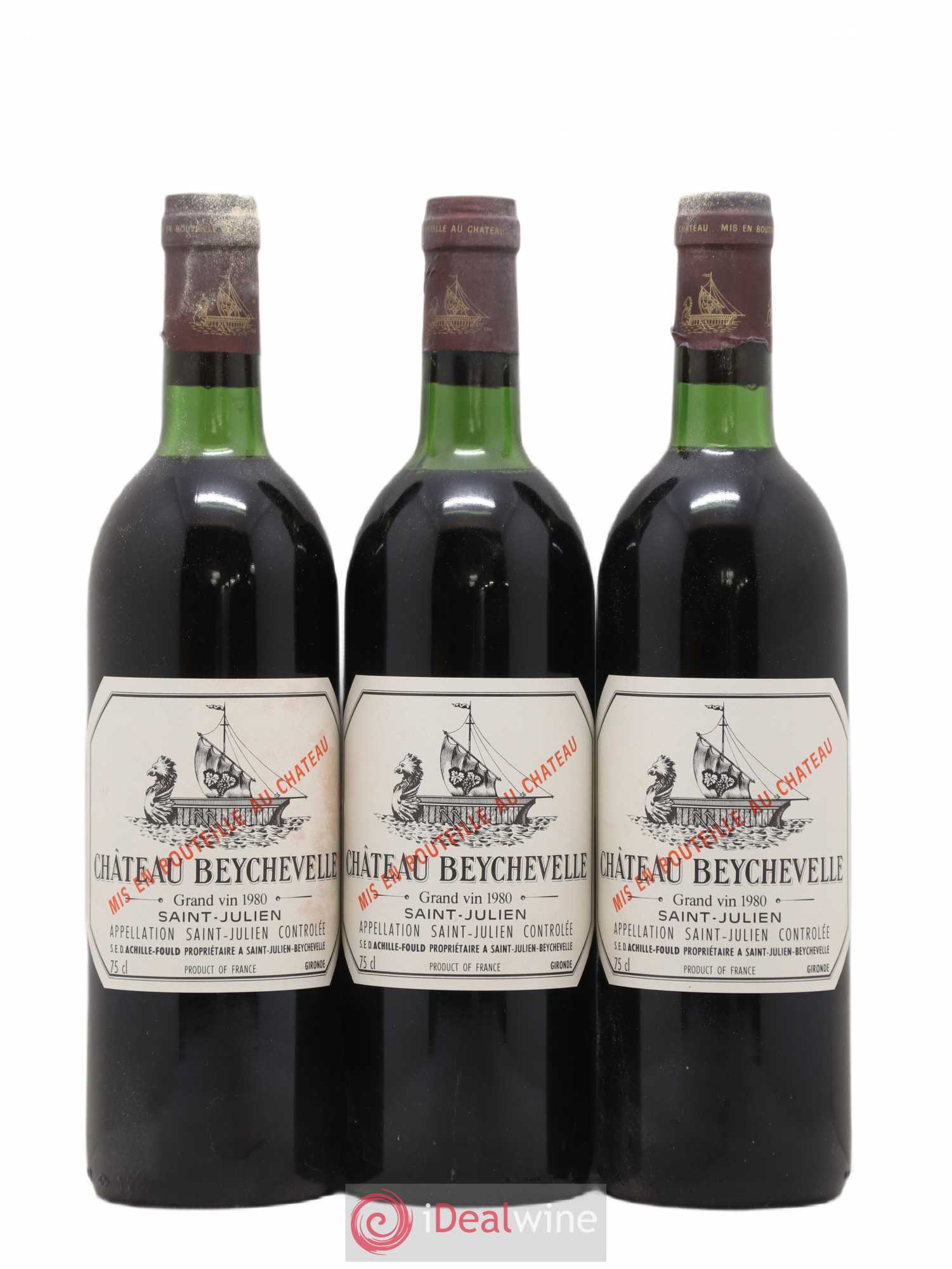 Château Beychevelle 4ème Grand Cru Classé 1980 - Lot de 12 bouteilles - 2
