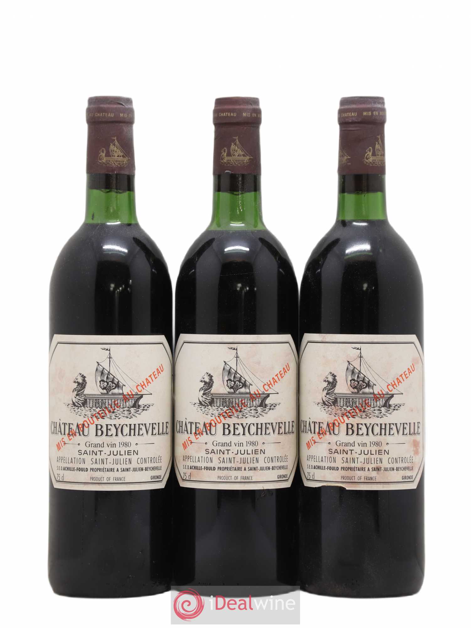 Château Beychevelle 4ème Grand Cru Classé 1980 - Lot de 12 bouteilles - 3