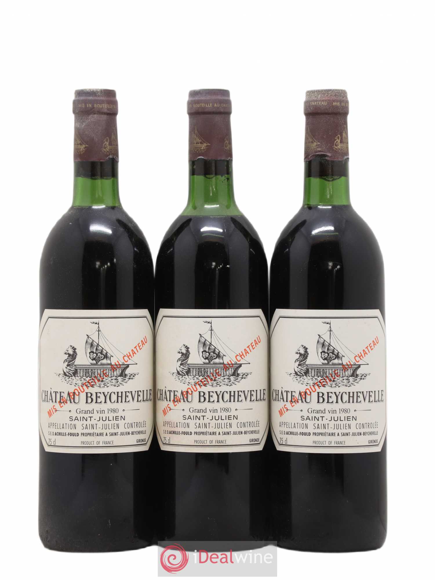 Château Beychevelle 4ème Grand Cru Classé 1980 - Lot de 12 bouteilles - 4