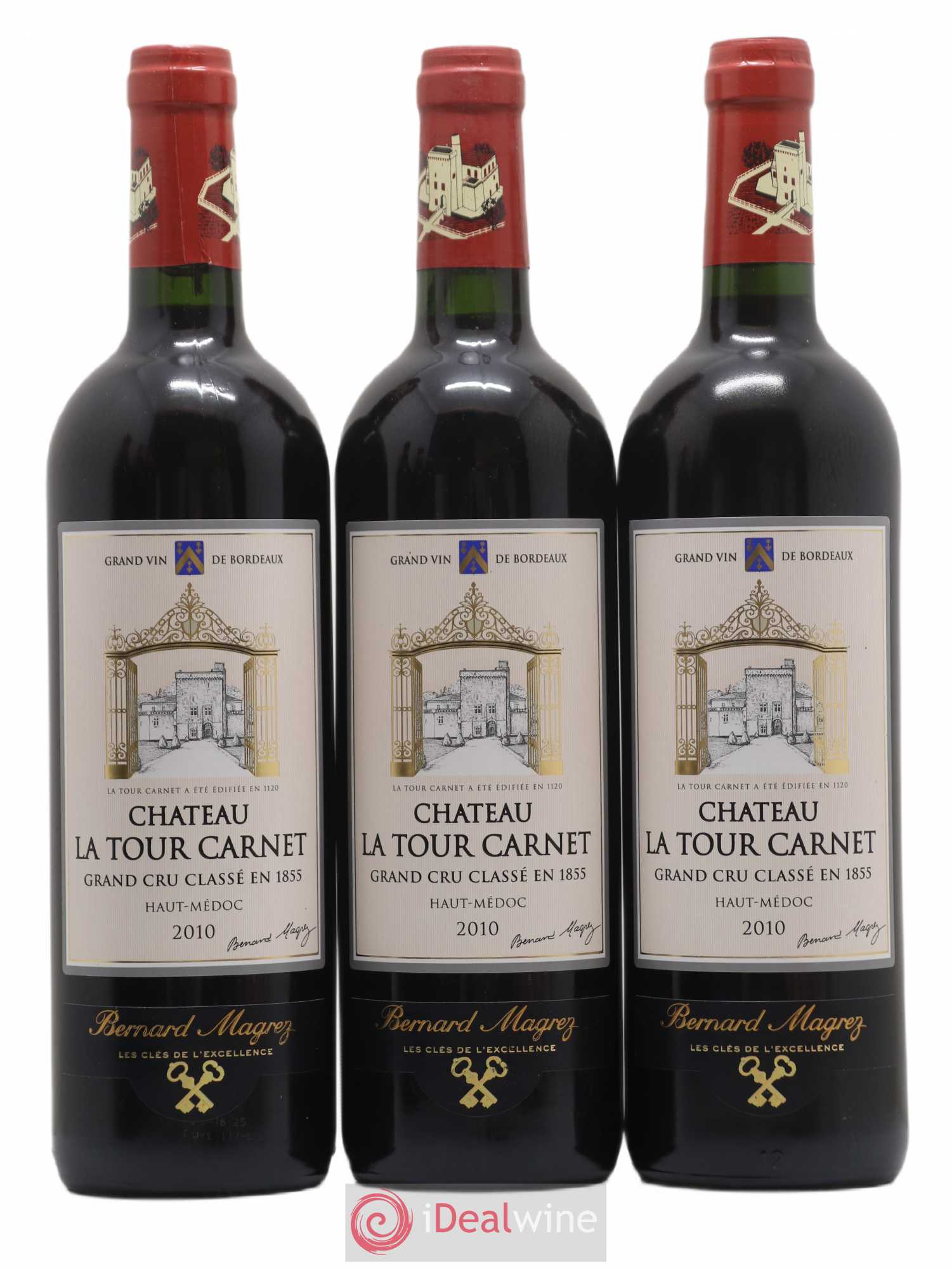 Château la Tour Carnet 4ème Grand Cru Classé 2010 - Lot de 6 bouteilles - 2