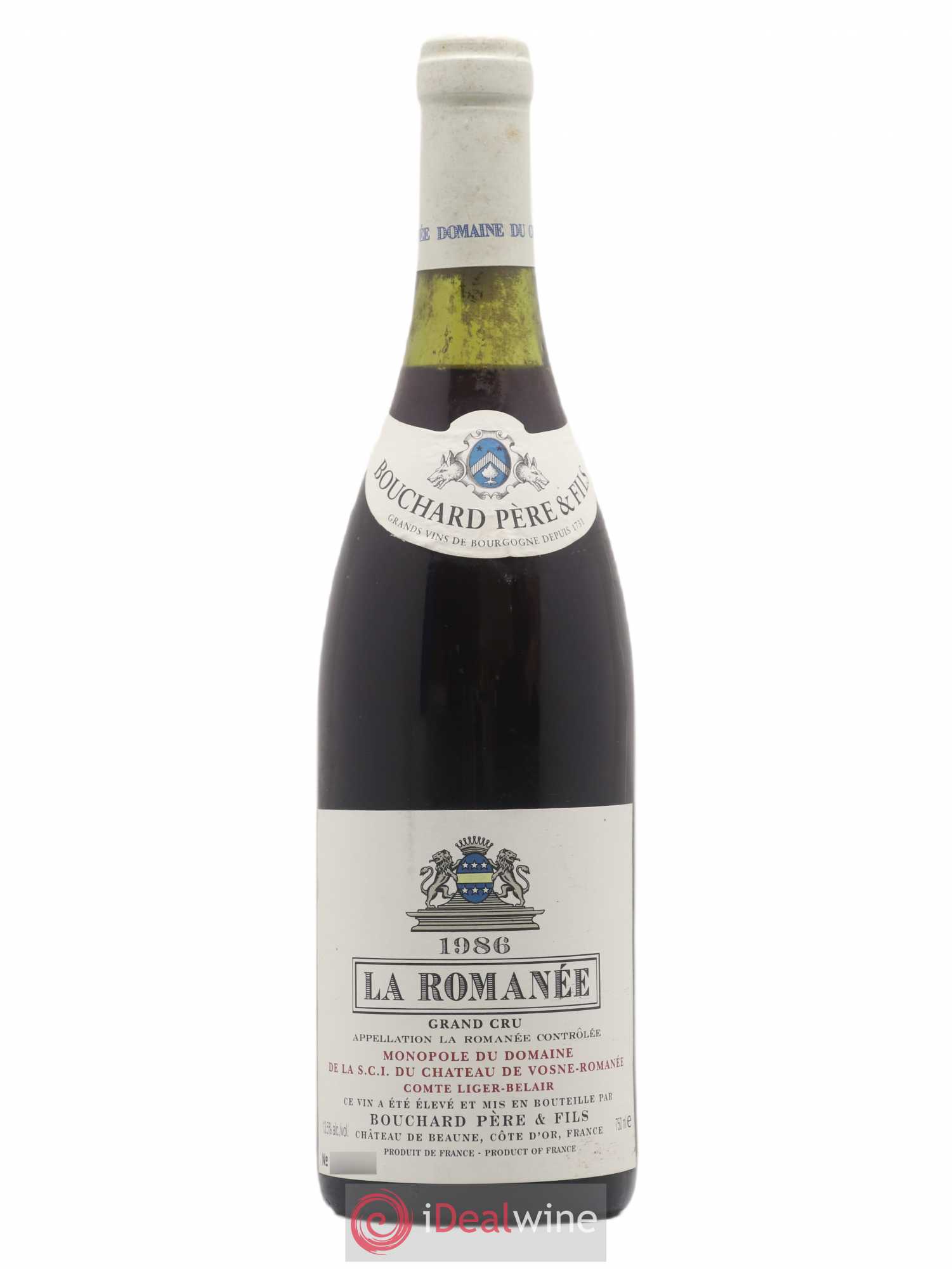 La Romanée Grand Cru Comte Liger-Belair (Domaine du) Bouchard Père et Fils 1986 - Lot de 1 bouteille - 0
