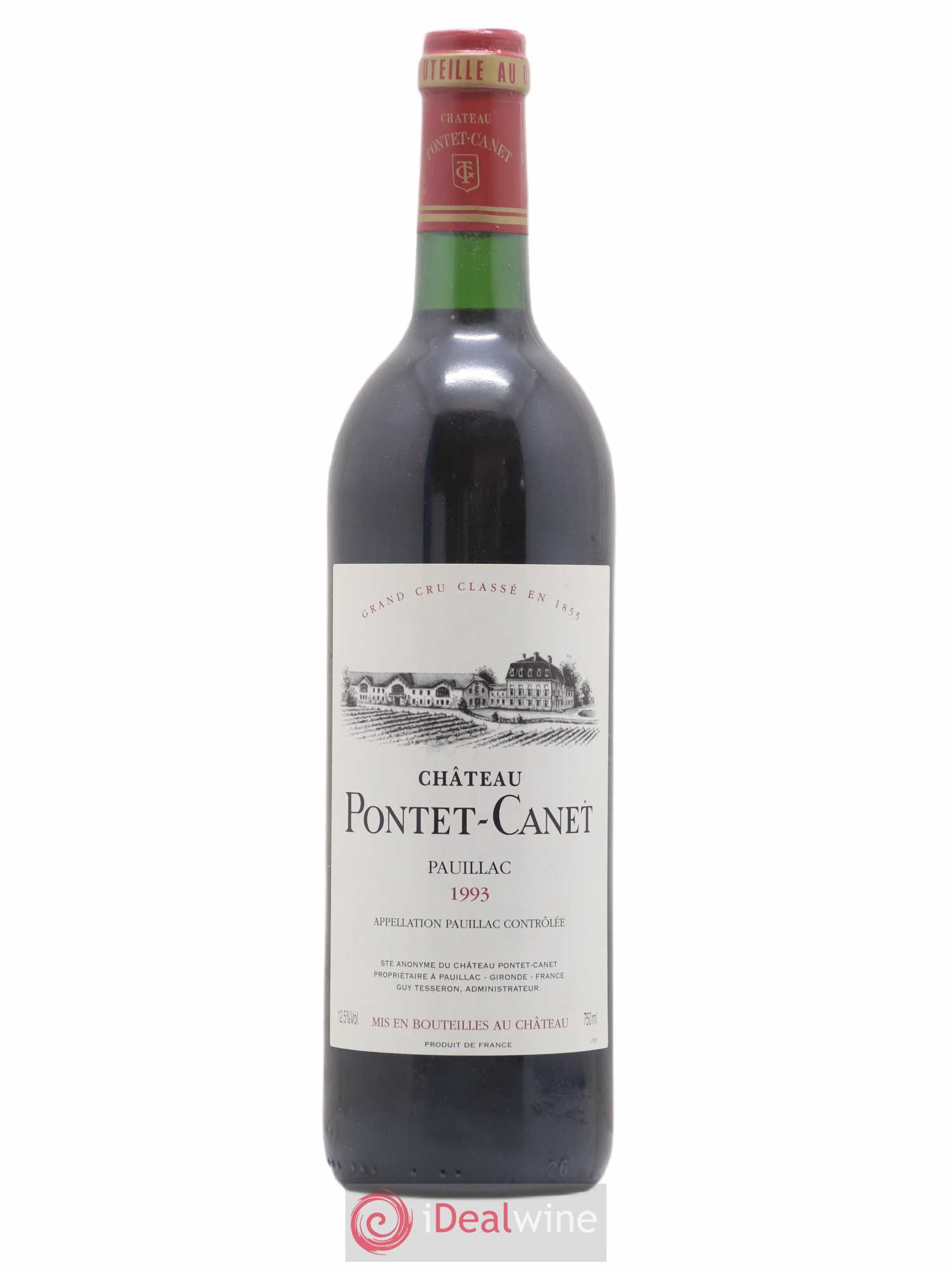 Château Pontet Canet 5ème Grand Cru Classé 1993 - Lot de 1 bouteille - 0