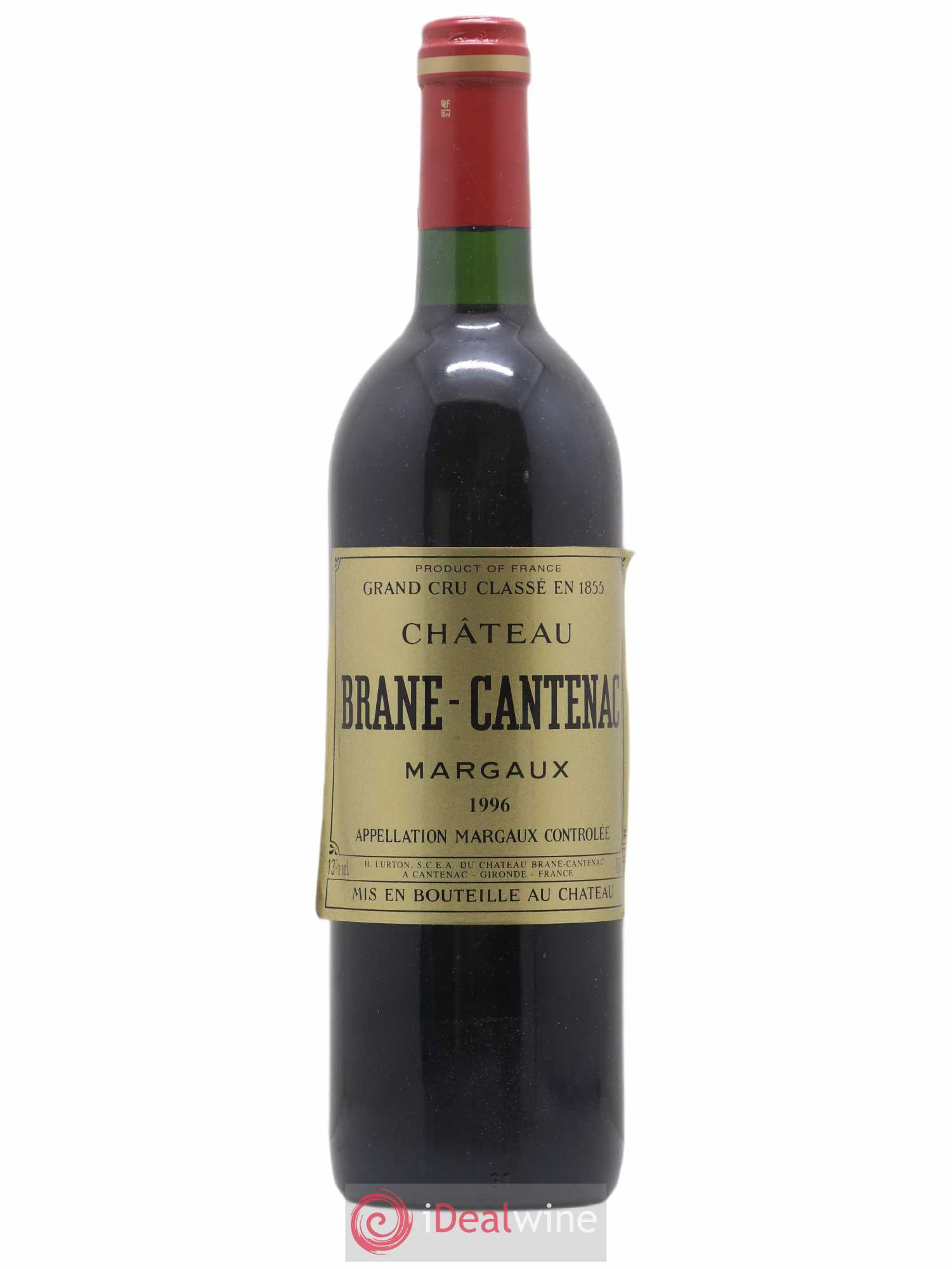 Château Brane Cantenac 2ème Grand Cru Classé 1996 - Lot de 1 bouteille - 0
