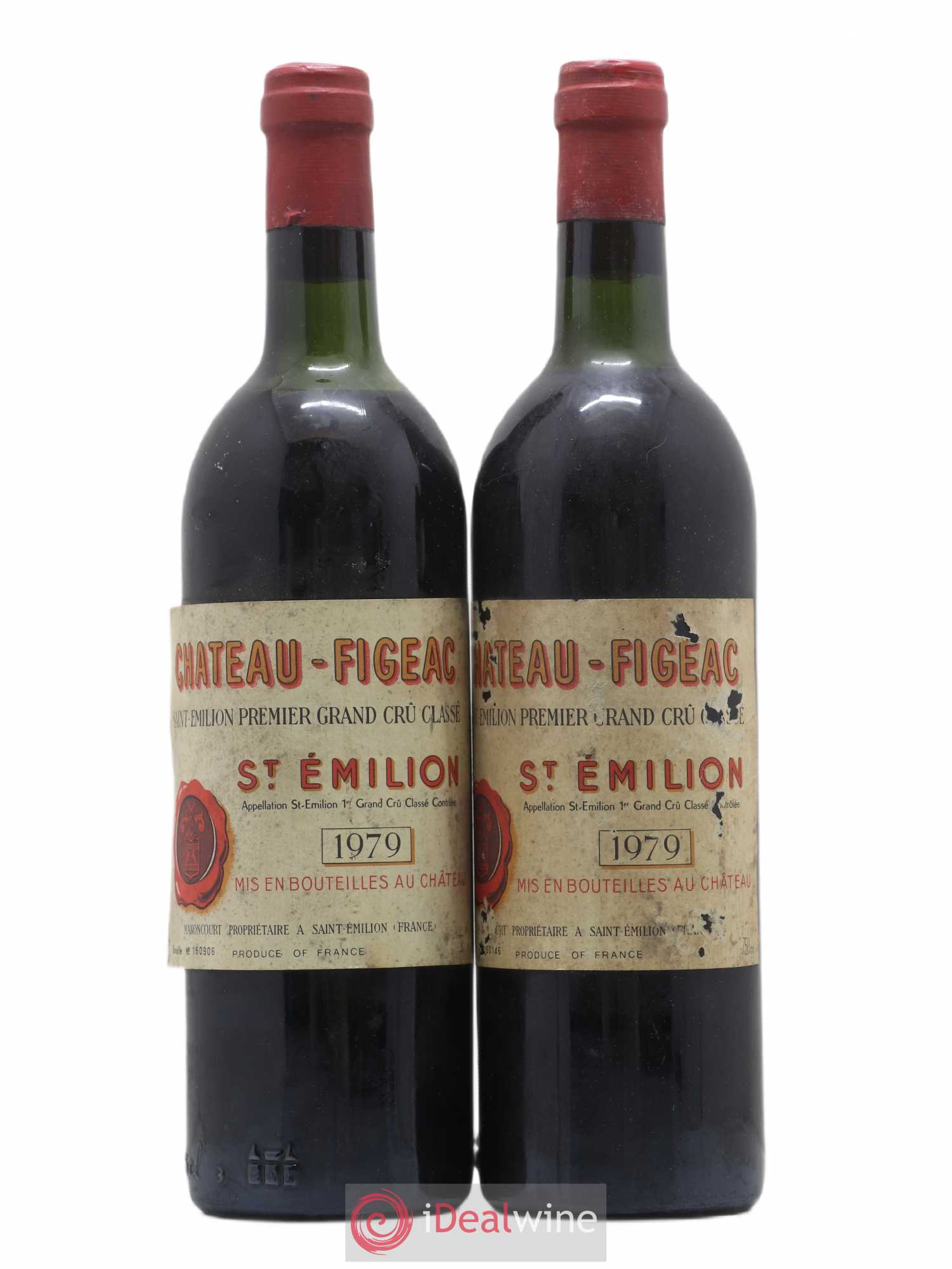 Château Figeac 1er Grand Cru Classé A 1979 - Lot de 2 bouteilles - 0