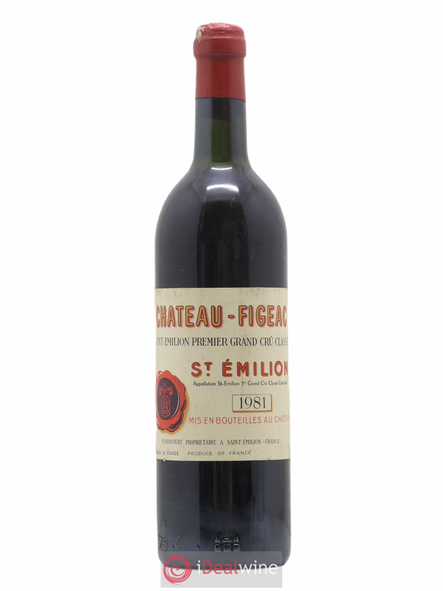 Château Figeac 1er Grand Cru Classé A 1981 - Lot de 1 bouteille - 0
