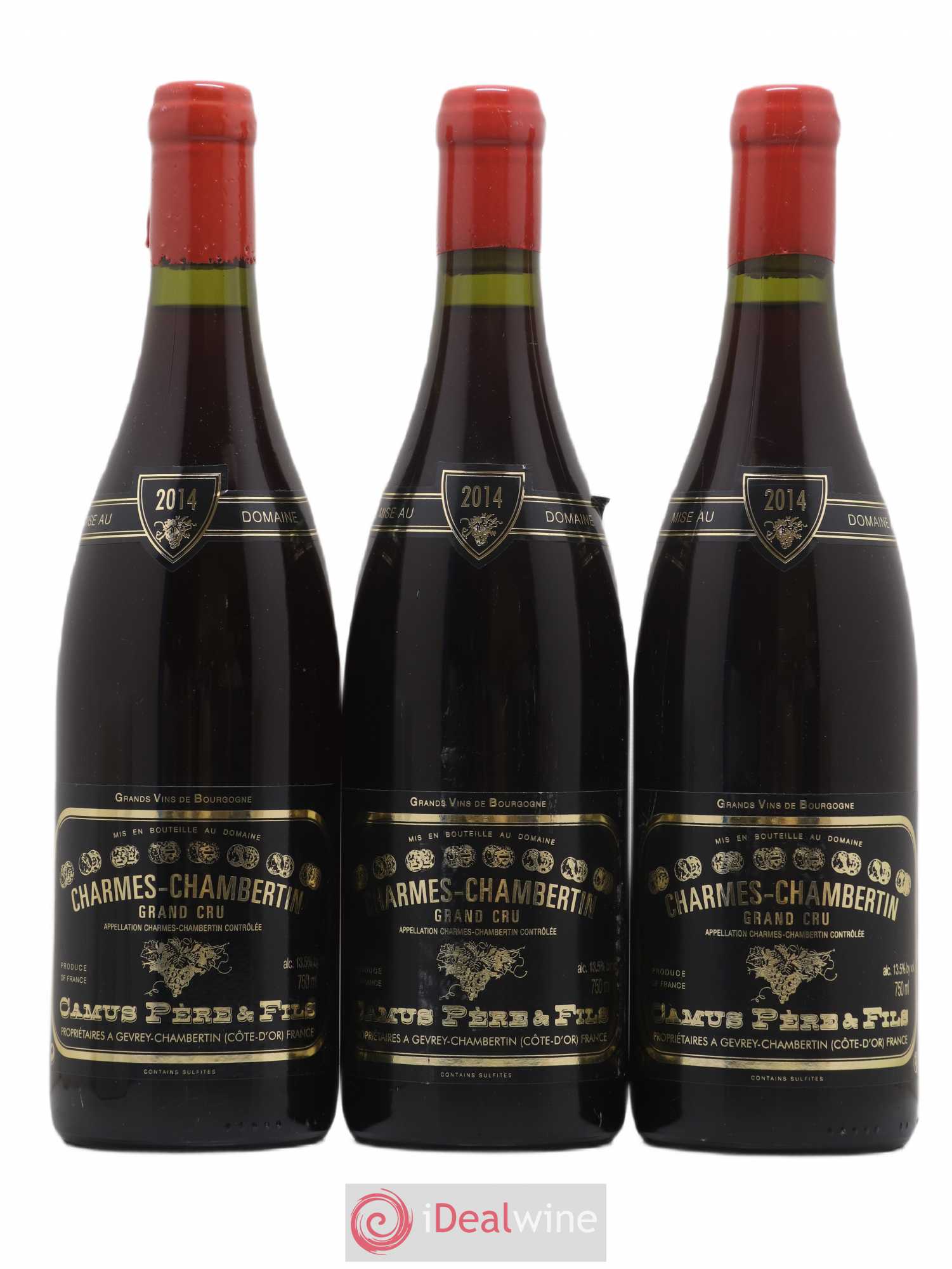 Charmes-Chambertin Grand Cru Camus Père et Fils (Domaine) 2014 - Lot de 3 bouteilles - 0