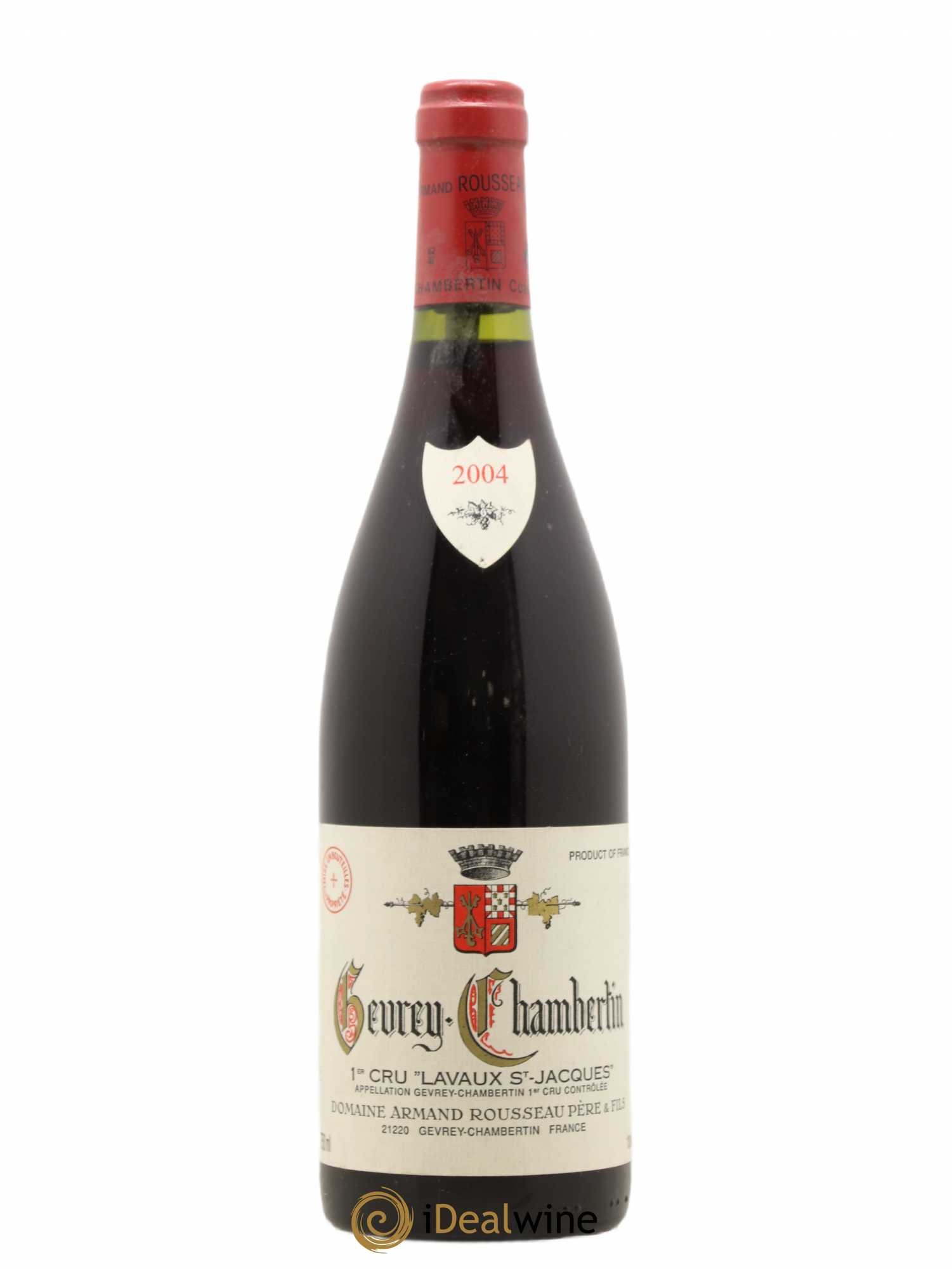 Gevrey-Chambertin 1er Cru Lavaux Saint Jacques Armand Rousseau (Domaine) 2004 - Lot de 1 bouteille - 0