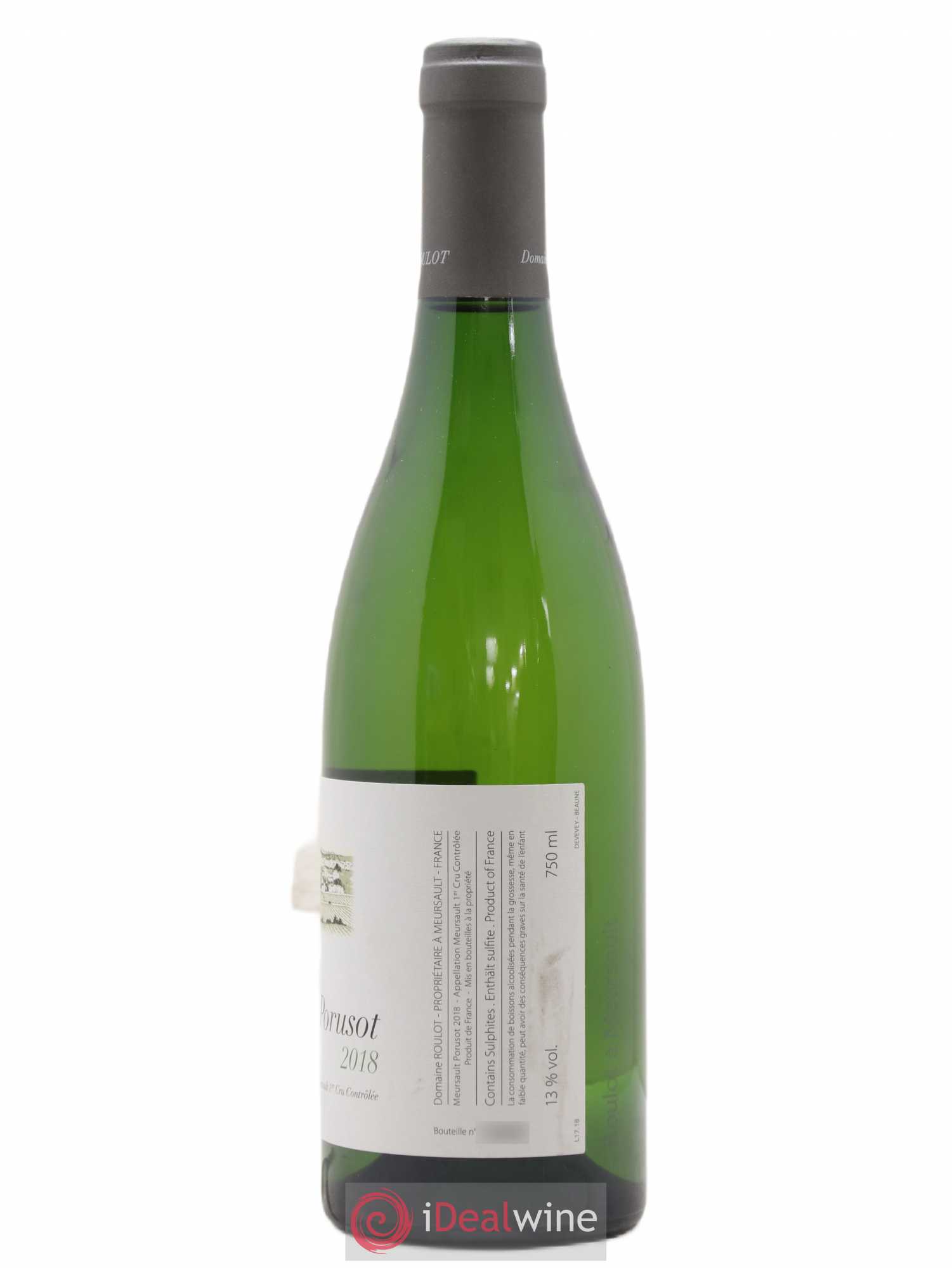 Meursault 1er Cru Le Porusot Roulot (Domaine) 2018 - Lot de 1 bouteille - 1