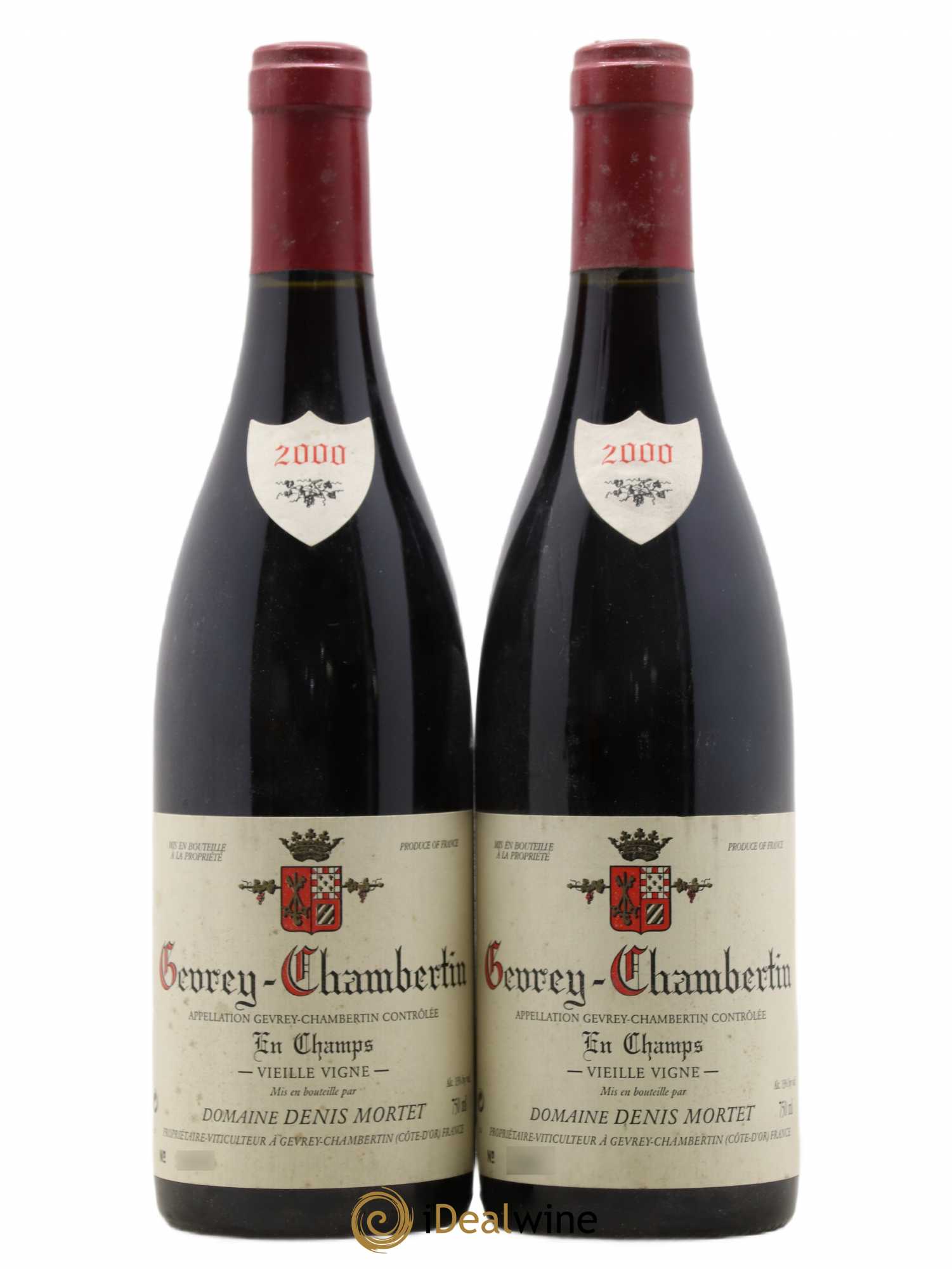 Gevrey-Chambertin En Champs Vieille Vigne Denis Mortet (Domaine) 2000 - Lot de 2 bouteilles - 0