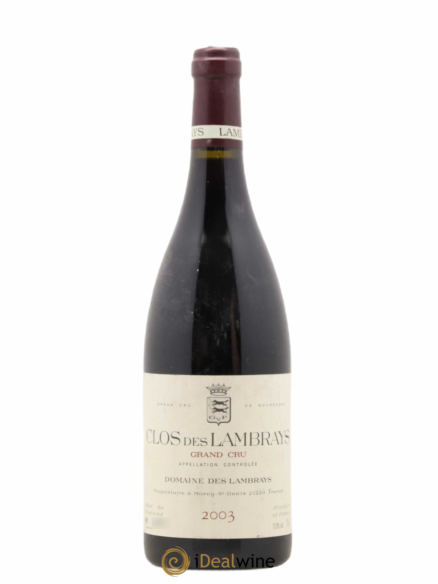 Clos des Lambrays Grand Cru Domaine des Lambrays 2003 - Lot de 1 bouteille - 0