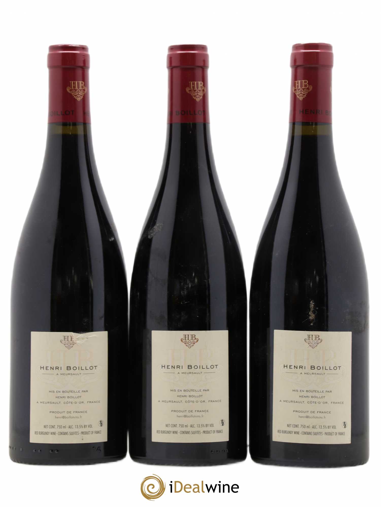 Charmes-Chambertin Grand Cru Domaine Henri Boillot 2007 - Lot de 3 bouteilles - 1