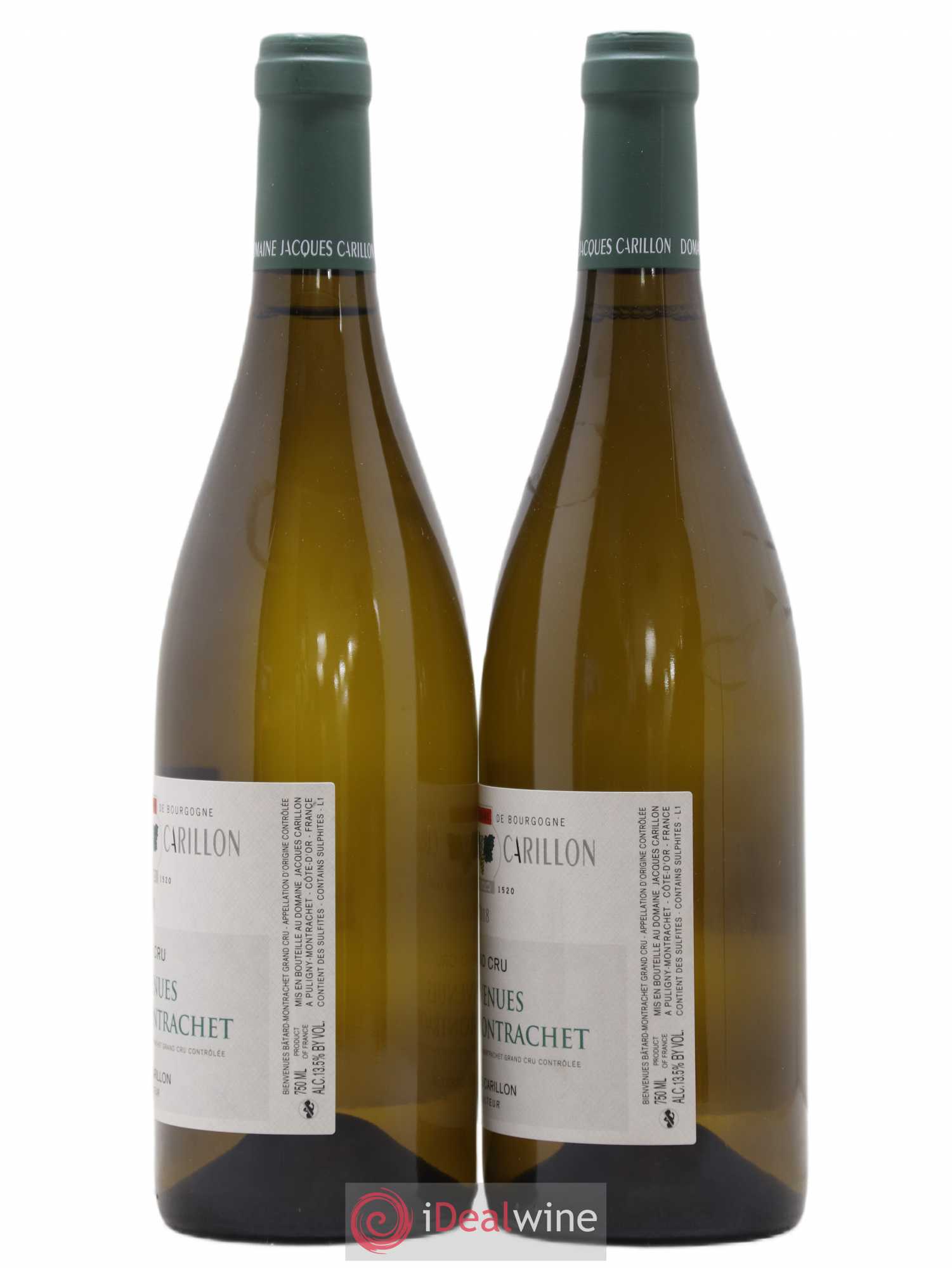 Bienvenues-Bâtard-Montrachet Grand Cru Jacques Carillon (Domaine) 2018 - Lot de 2 bouteilles - 1