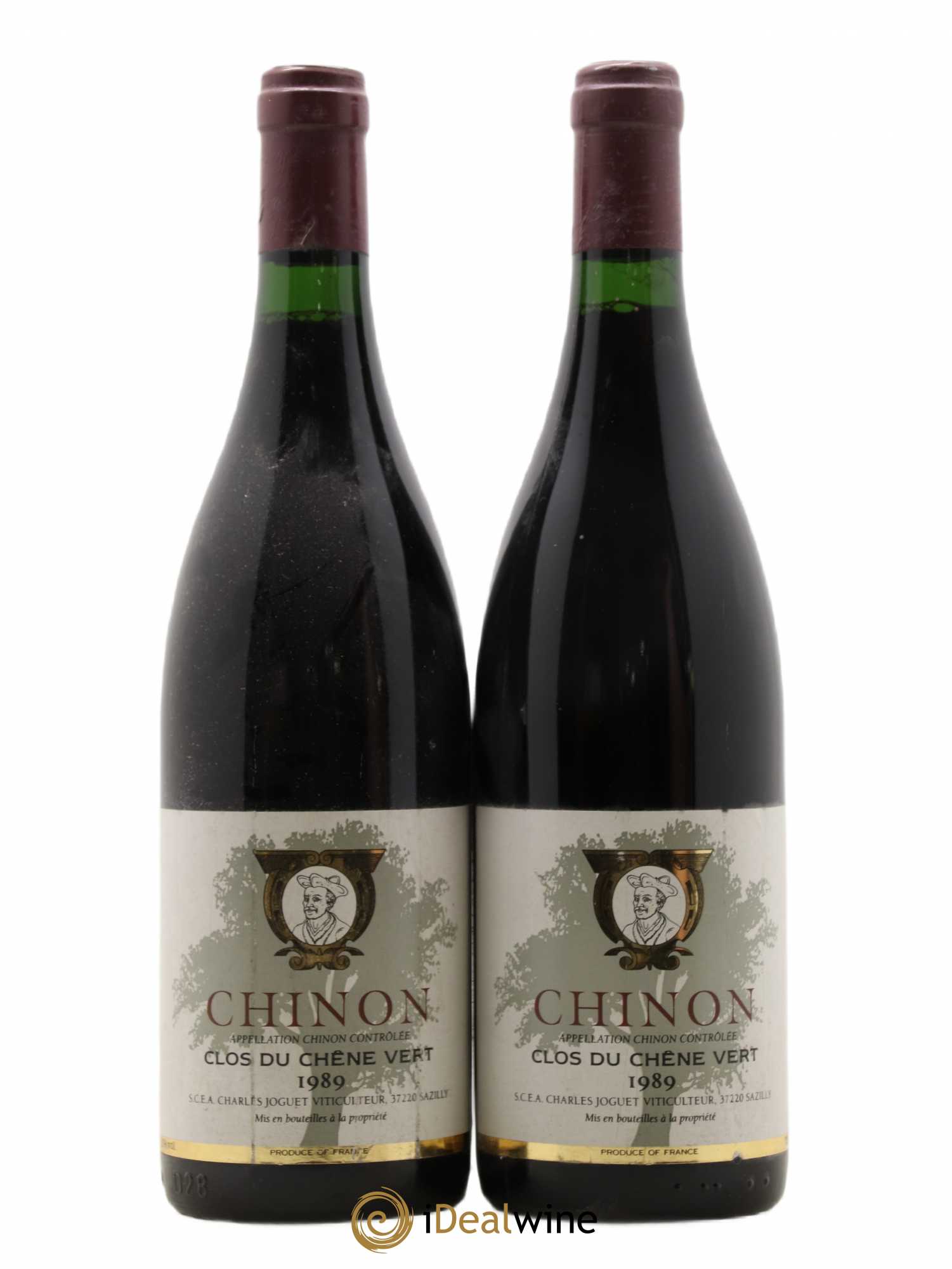 Chinon Clos du Chêne Vert Charles Joguet 1989 - Lot de 2 bouteilles - 0