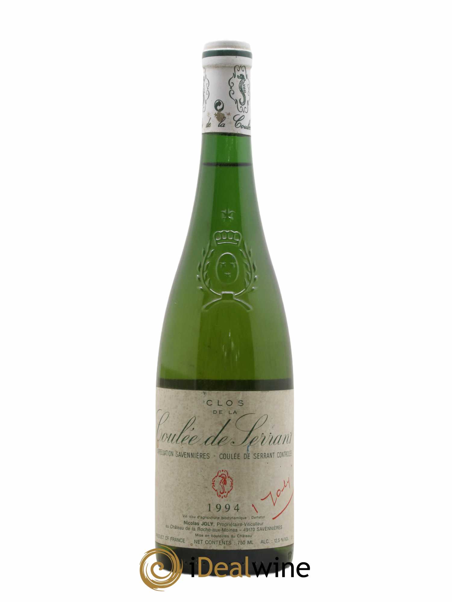 Savennières Clos de la Coulée de Serrant Vignobles de la Coulée de Serrant - Nicolas Joly 1994 - Lot de 1 bouteille - 0