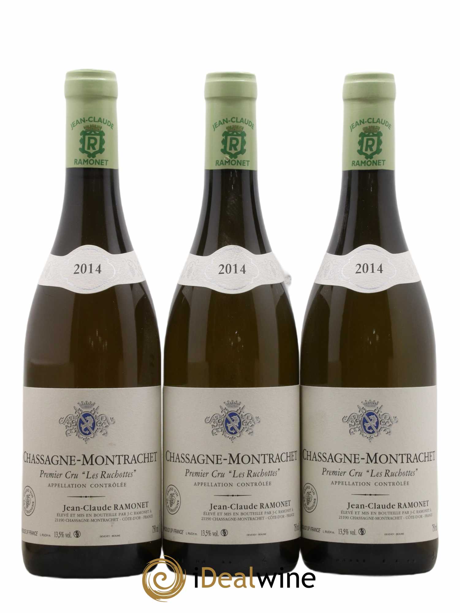 Chassagne-Montrachet 1er Cru Les Ruchottes Ramonet (Domaine) 2014 - Lot de 3 bouteilles - 0