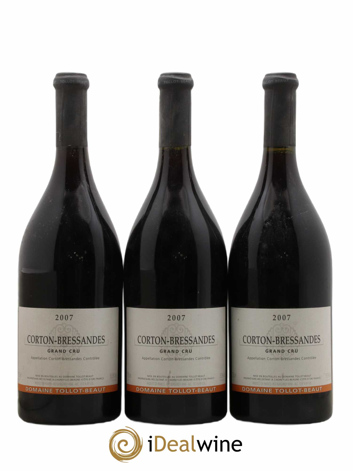 Corton-Bressandes Grand Cru Tollot Beaut (Domaine) 2007 - Lot de 3 bouteilles - 0