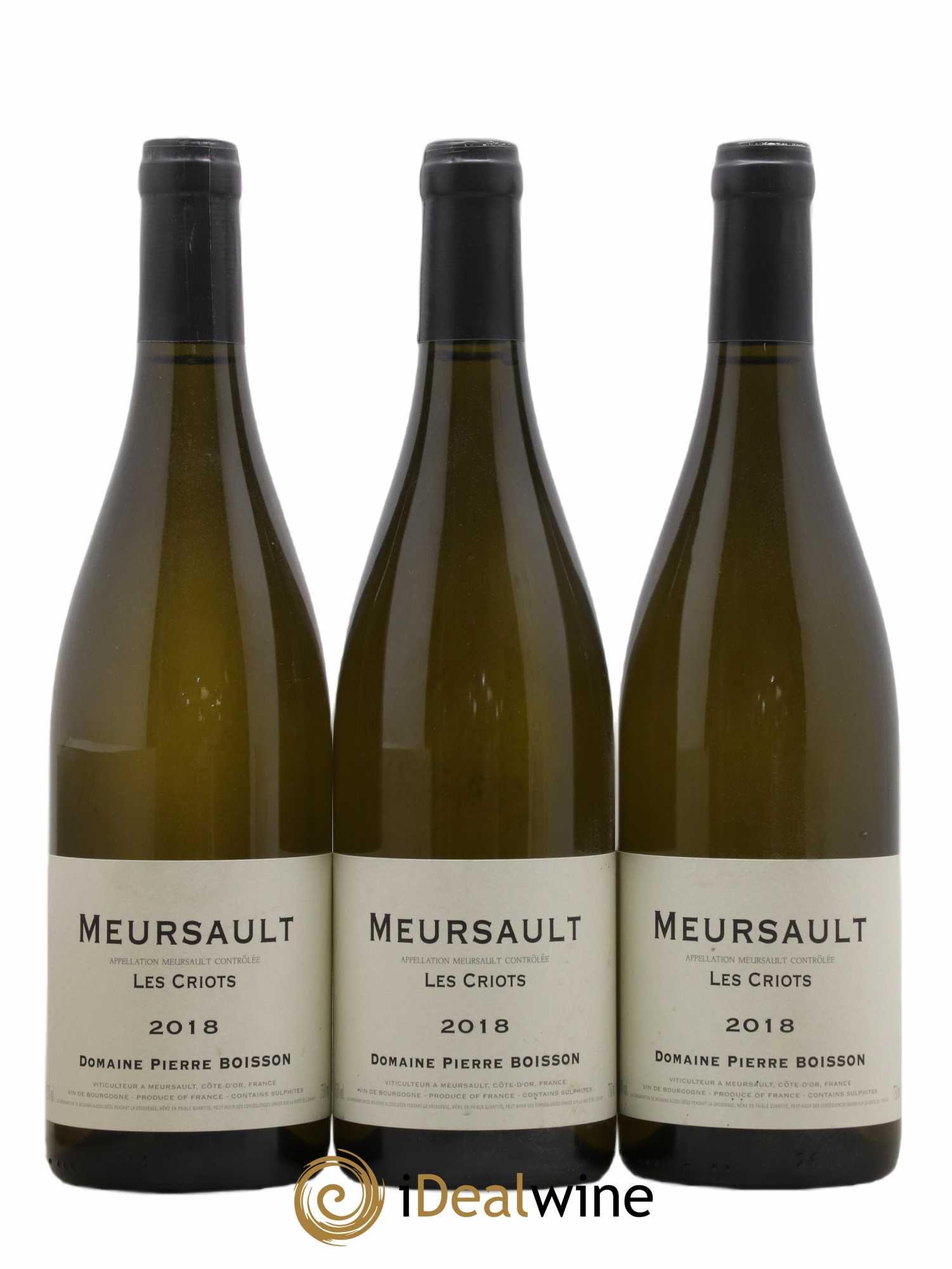 Meursault Les Criots Pierre Boisson (Domaine) 2018 - Lot de 3 bouteilles - 0