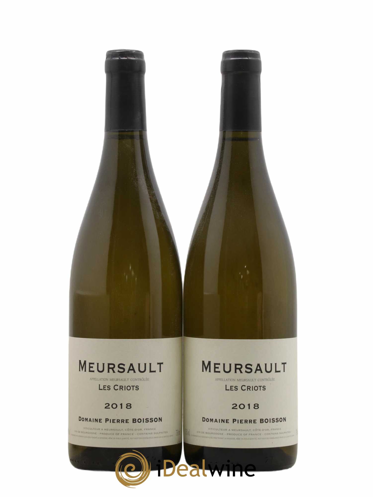 Meursault Les Criots Pierre Boisson (Domaine) 2018 - Lot de 2 bouteilles - 0