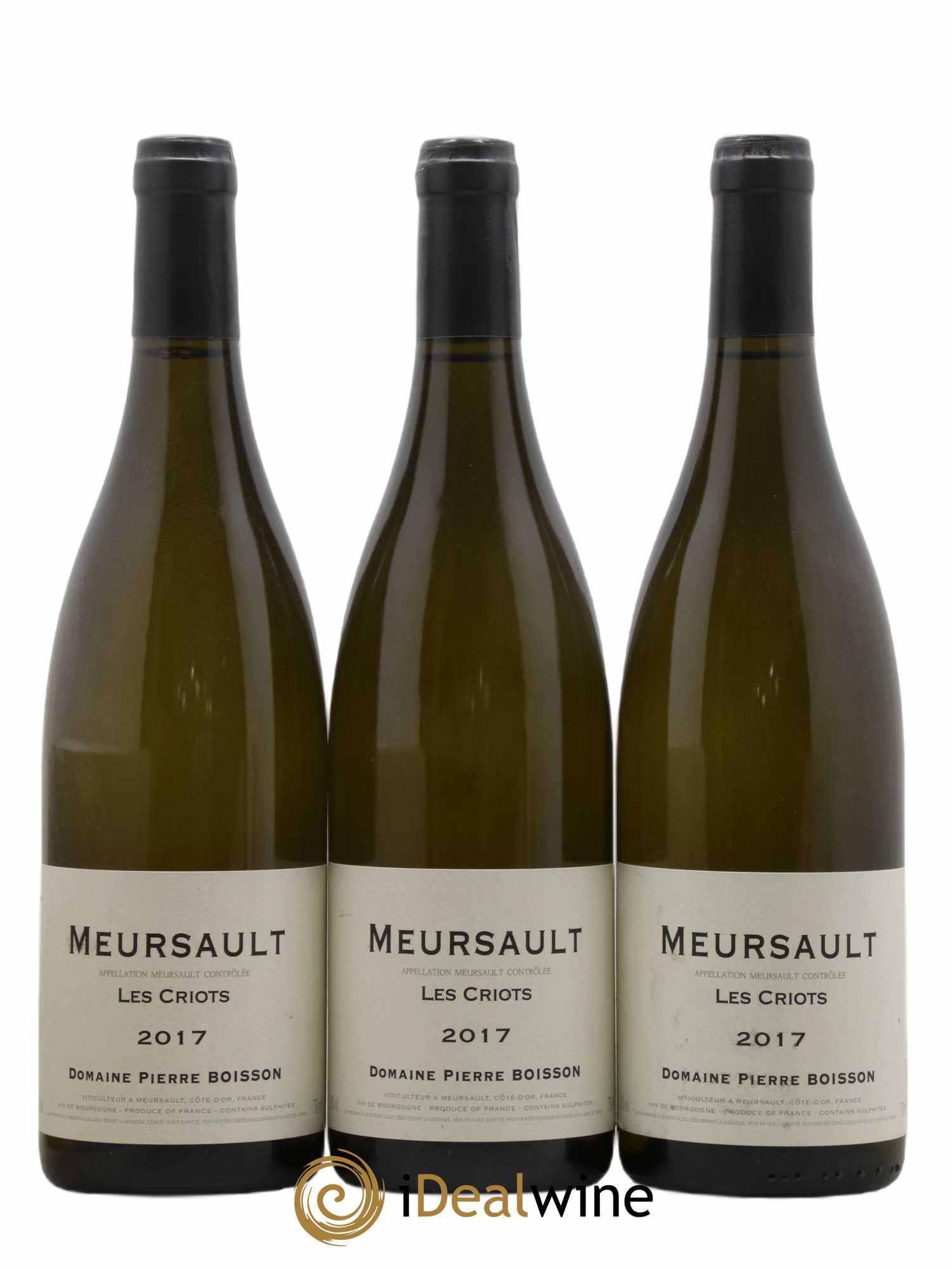 Meursault Les Criots Pierre Boisson (Domaine) 2017 - Lot de 3 bouteilles - 0
