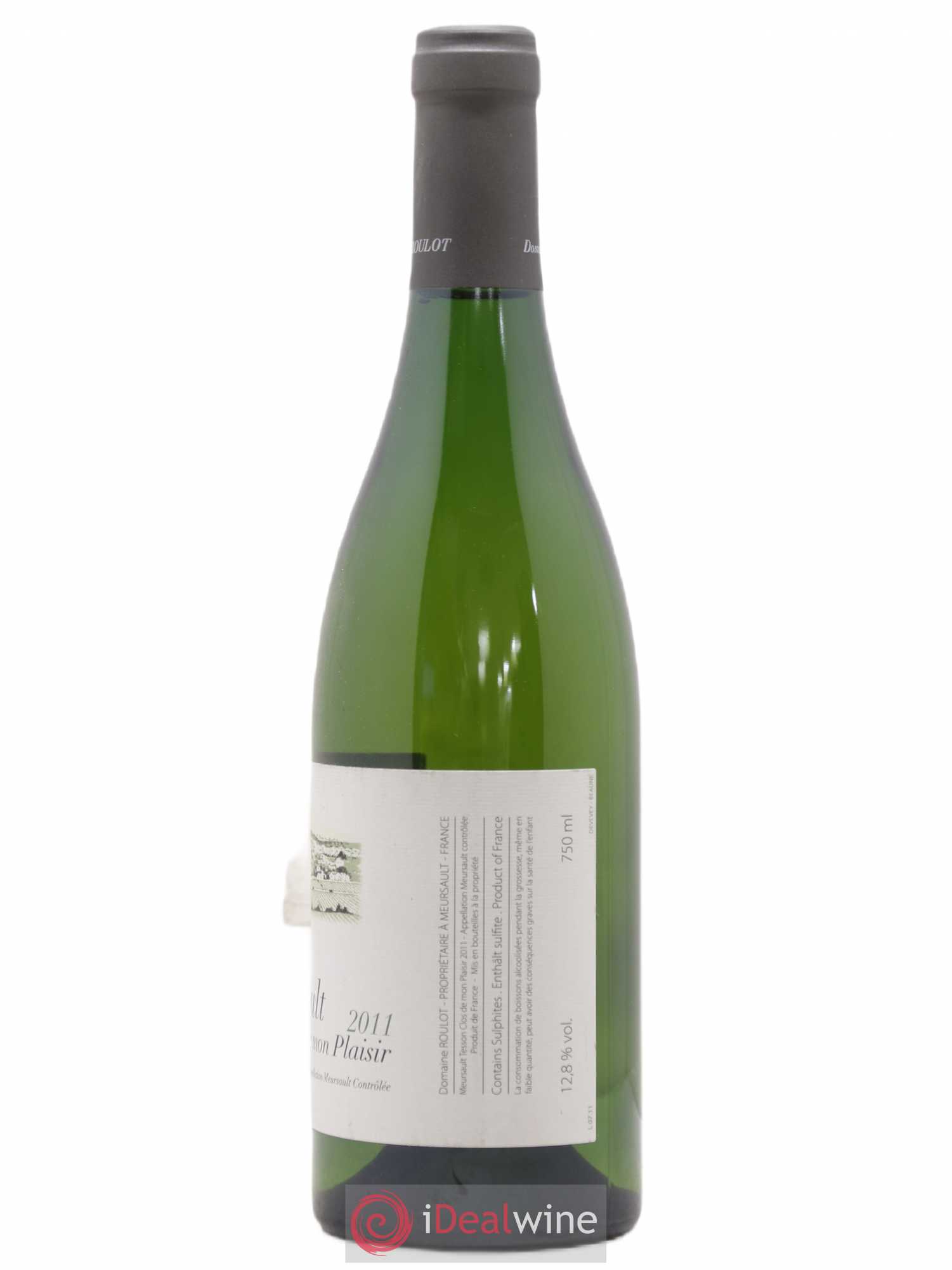 Meursault Les Tessons Clos de Mon plaisir Roulot (Domaine) 2011 - Lot de 1 bouteille - 1
