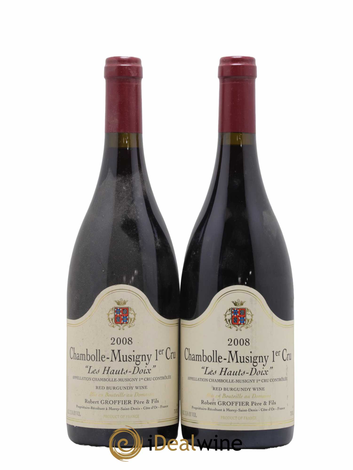 Chambolle-Musigny 1er Cru Les Hauts Doix Robert Groffier Père & Fils (Domaine) 2008 - Lot de 2 bouteilles - 0