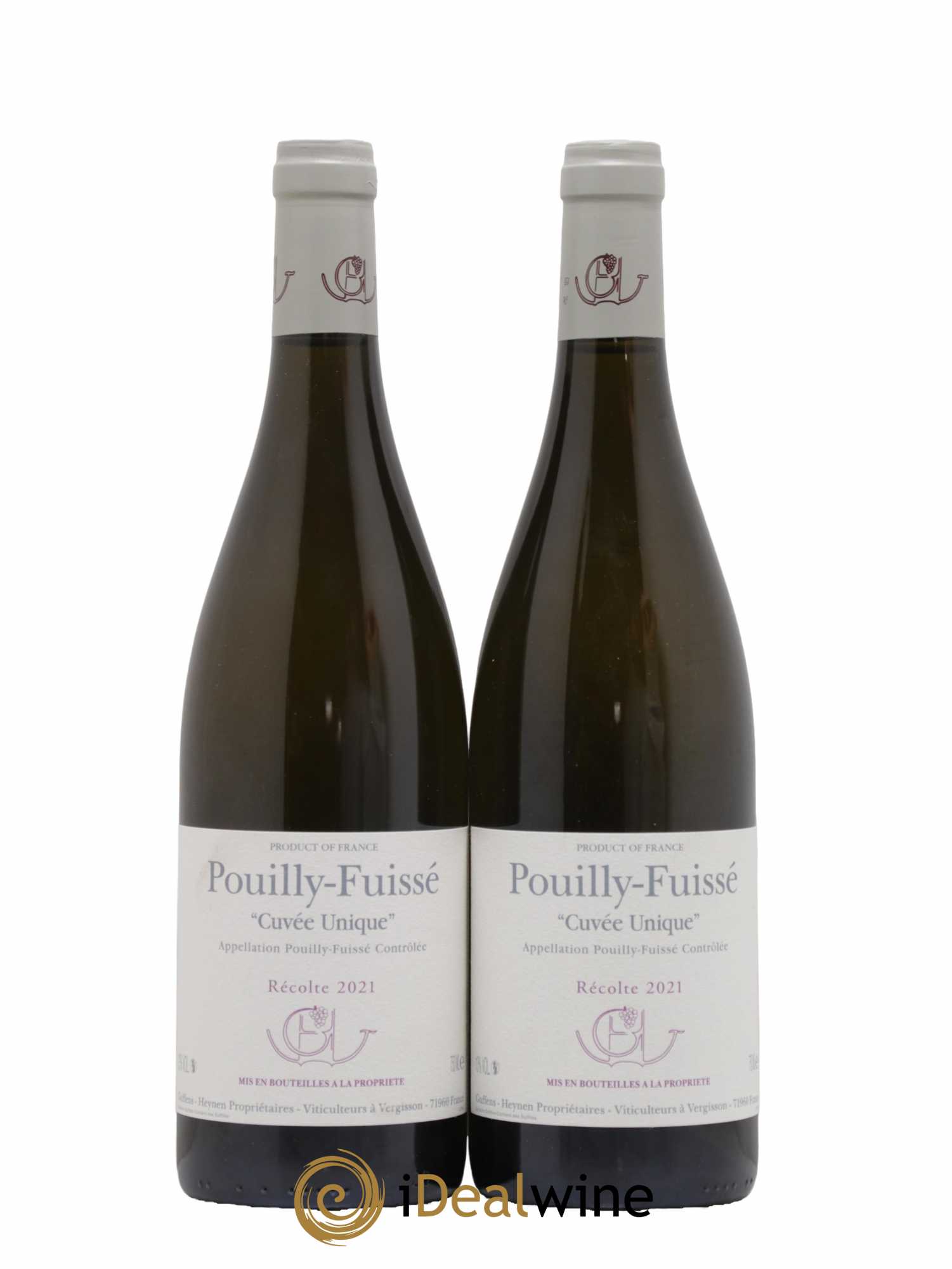 Pouilly-Fuissé Cuvée Unique Guffens-Heynen 2021 - Lot de 2 bouteilles - 0