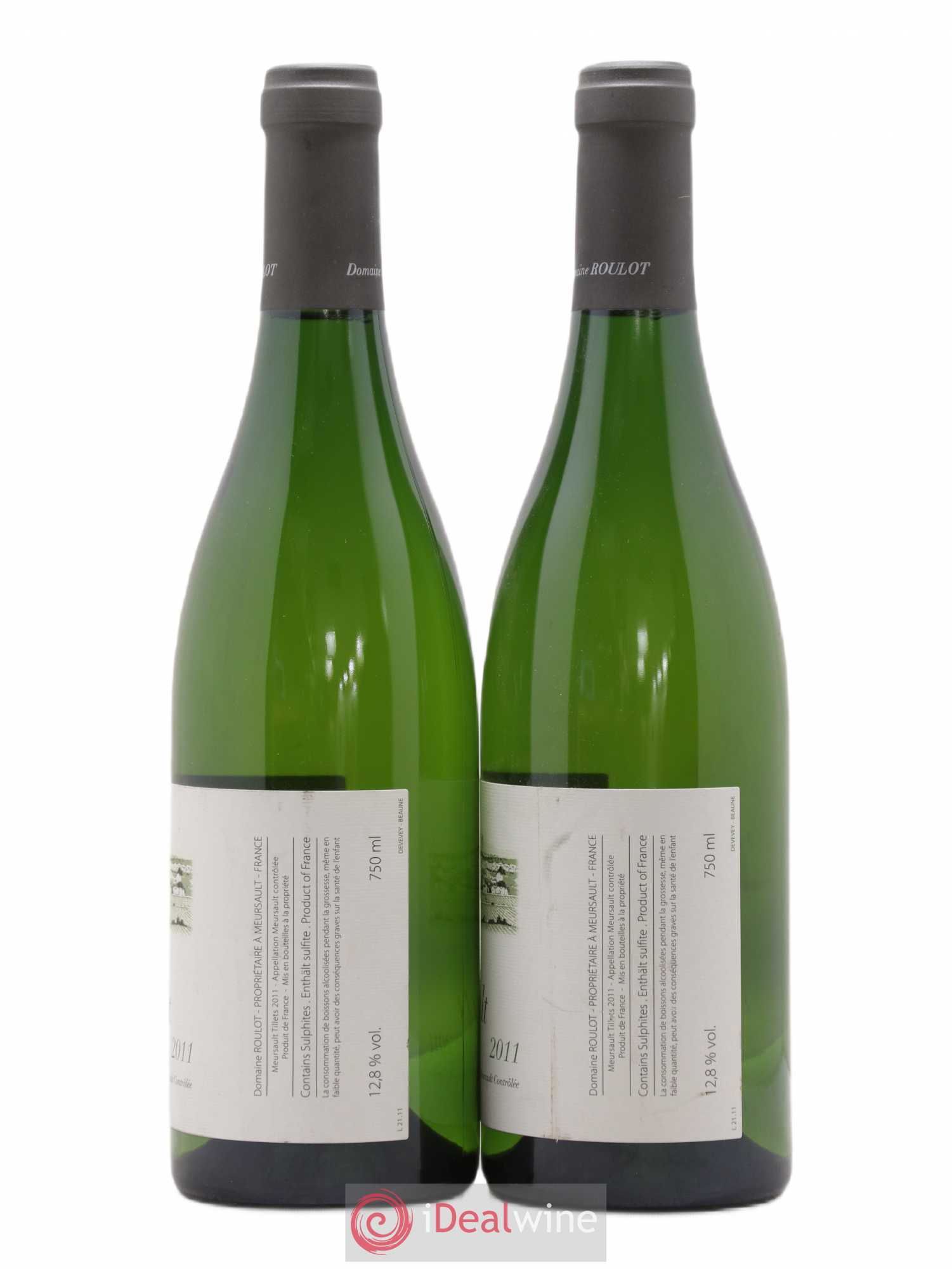 Meursault Les Tillets Roulot (Domaine) 2011 - Lot de 2 bouteilles - 1