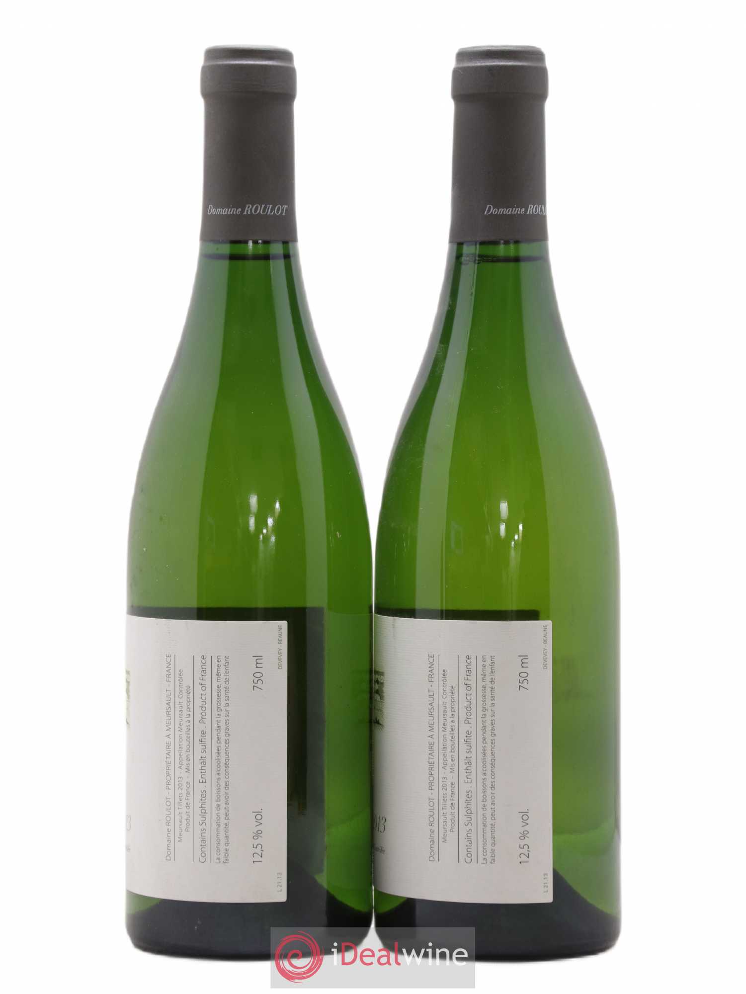 Meursault Les Tillets Roulot (Domaine) 2013 - Lot de 2 bouteilles - 1