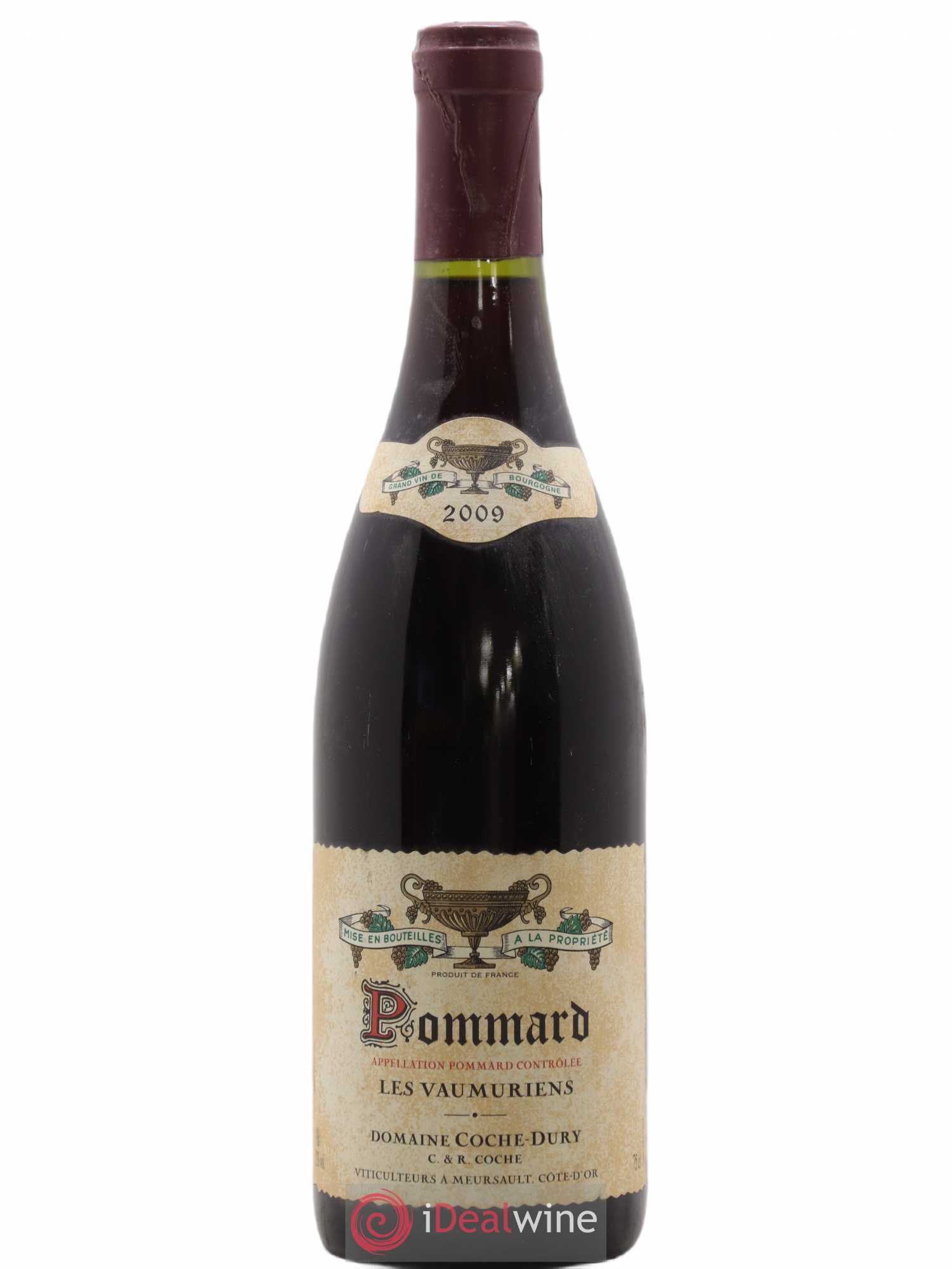 Pommard les Vaumuriens Coche Dury (Domaine) 2009 - Lot de 1 bouteille - 0