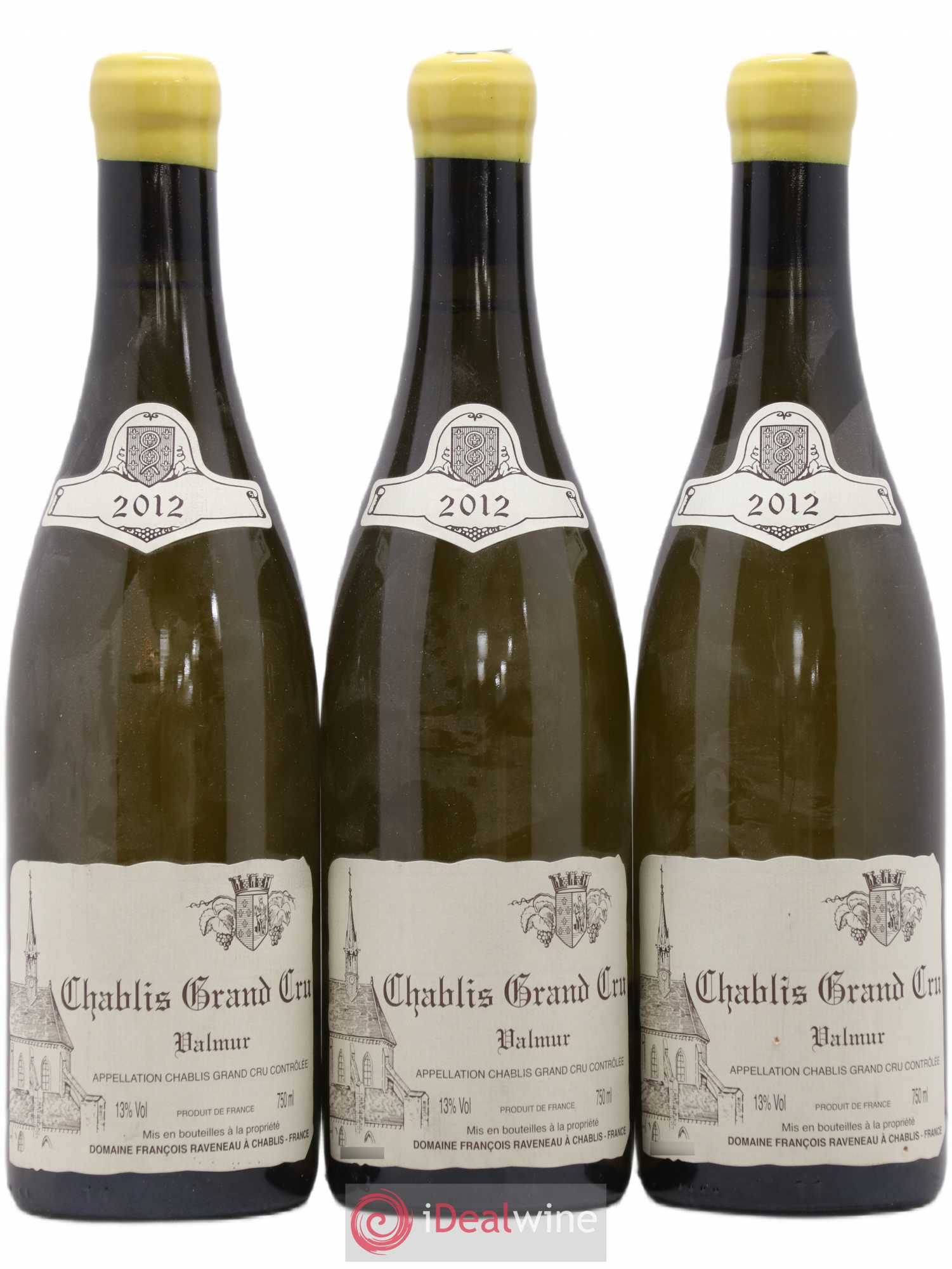 Chablis Grand Cru Valmur Raveneau (Domaine) 2012 - Lot de 3 bouteilles - 0