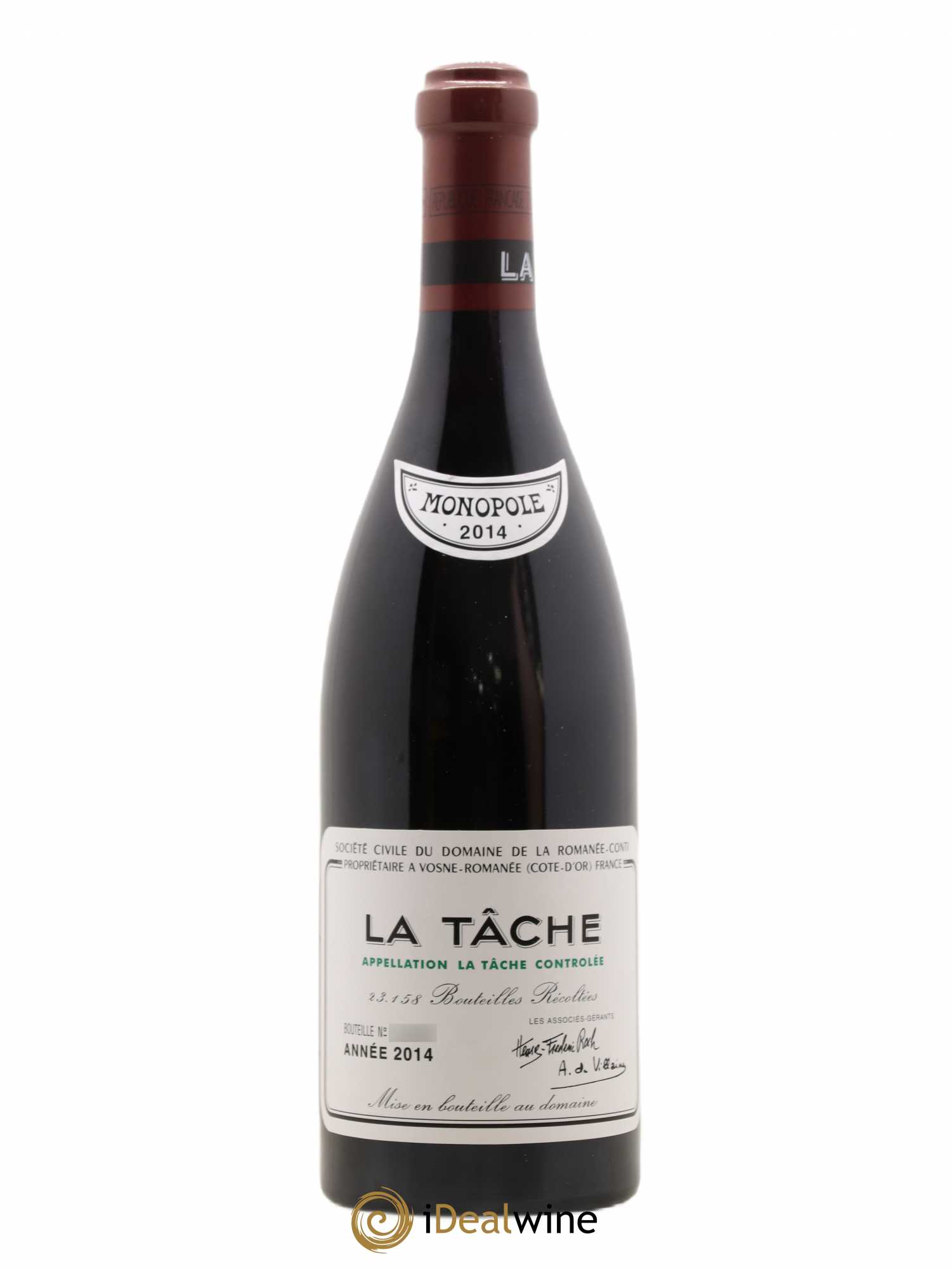 La Tâche Grand Cru Domaine de la Romanée-Conti 2014 - Lot de 1 bouteille - 0