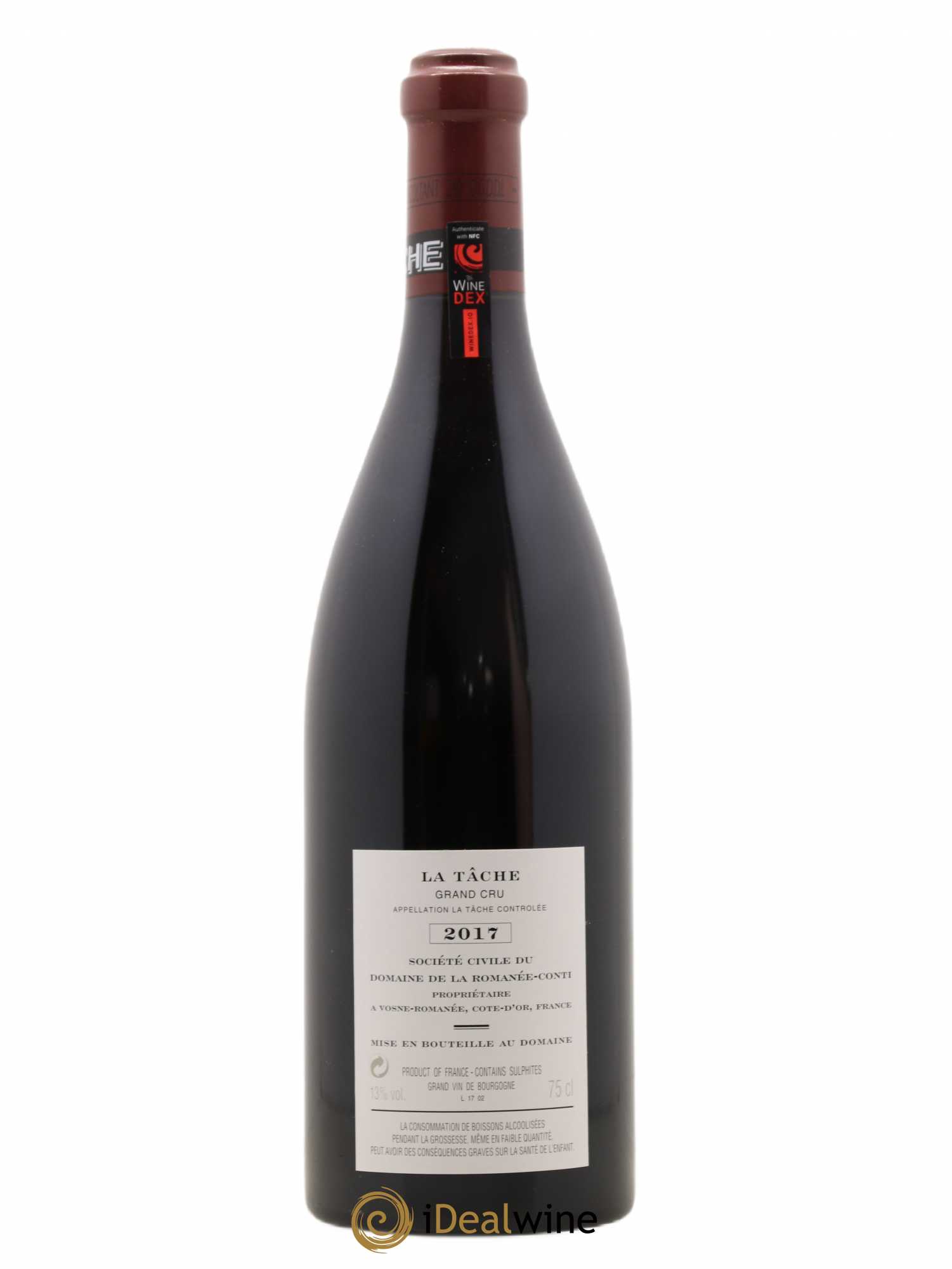 La Tâche Grand Cru Domaine de la Romanée-Conti 2017 - Lot de 1 bouteille - 1
