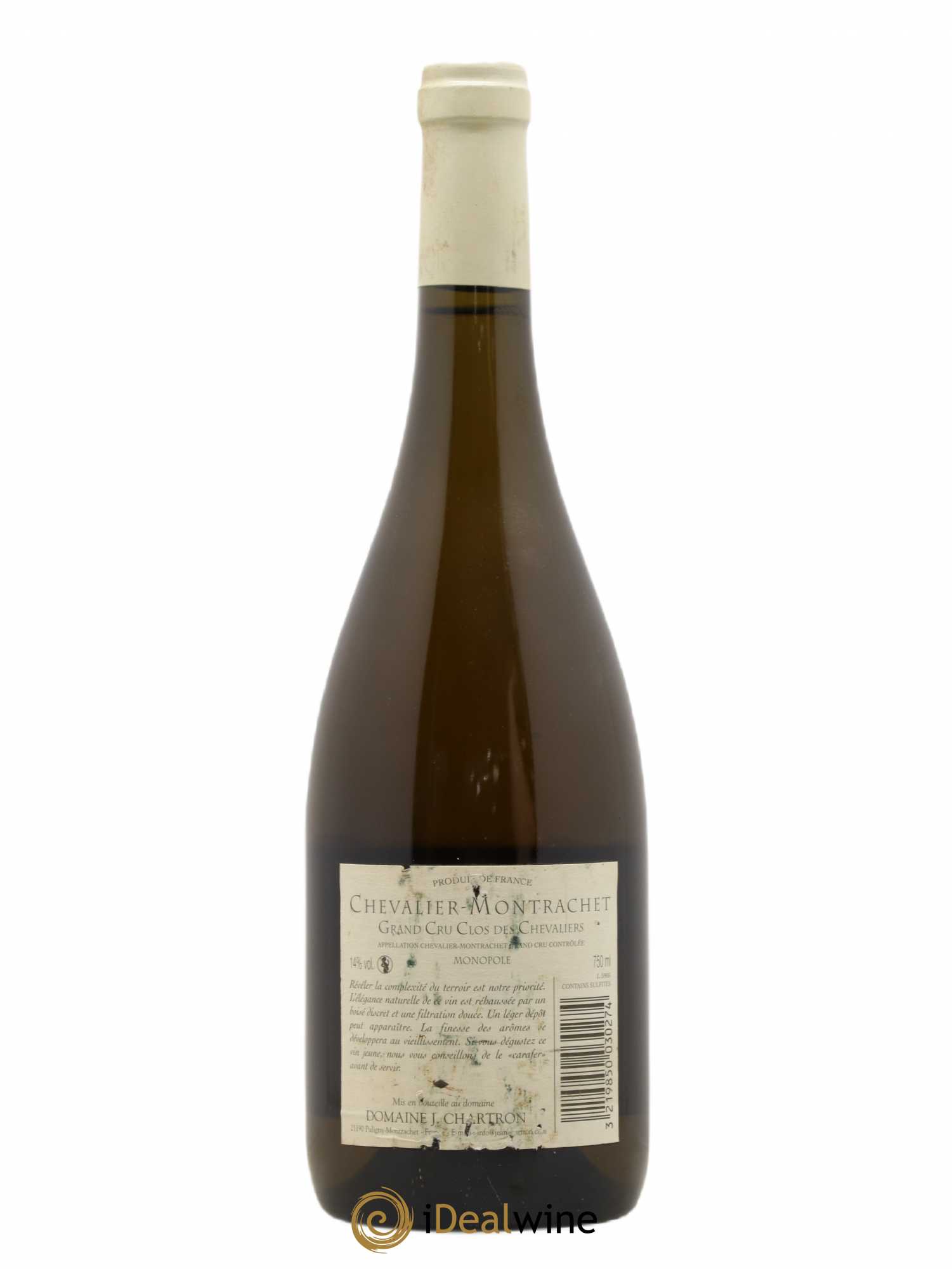 Chevalier-Montrachet Grand Cru Clos des Chevaliers Jean Chartron (Domaine) 2005 - Lot de 1 bouteille - 1