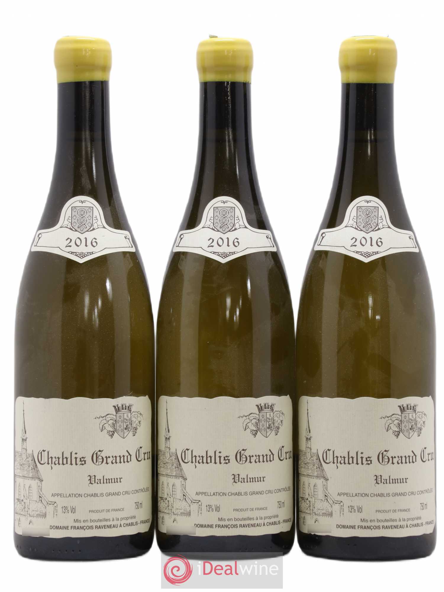 Chablis Grand Cru Valmur Raveneau (Domaine) 2016 - Lot de 3 bouteilles - 0