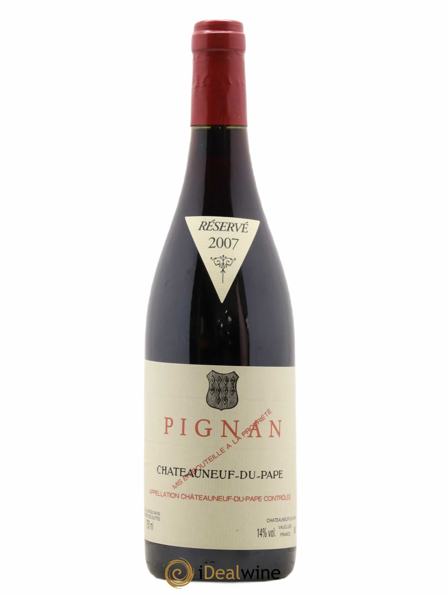 Châteauneuf-du-Pape Pignan Emmanuel Reynaud 2007 - Lot de 1 bouteille - 0