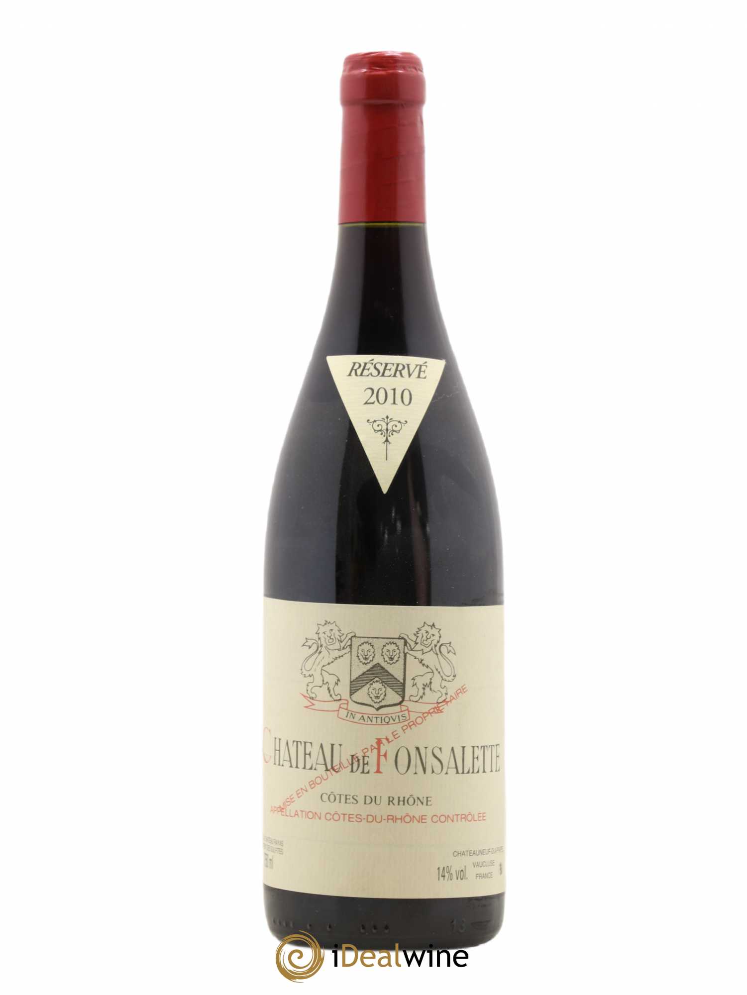 Côtes-du-Rhône Château de Fonsalette Emmanuel Reynaud 2010 - Lot de 1 bouteille - 0