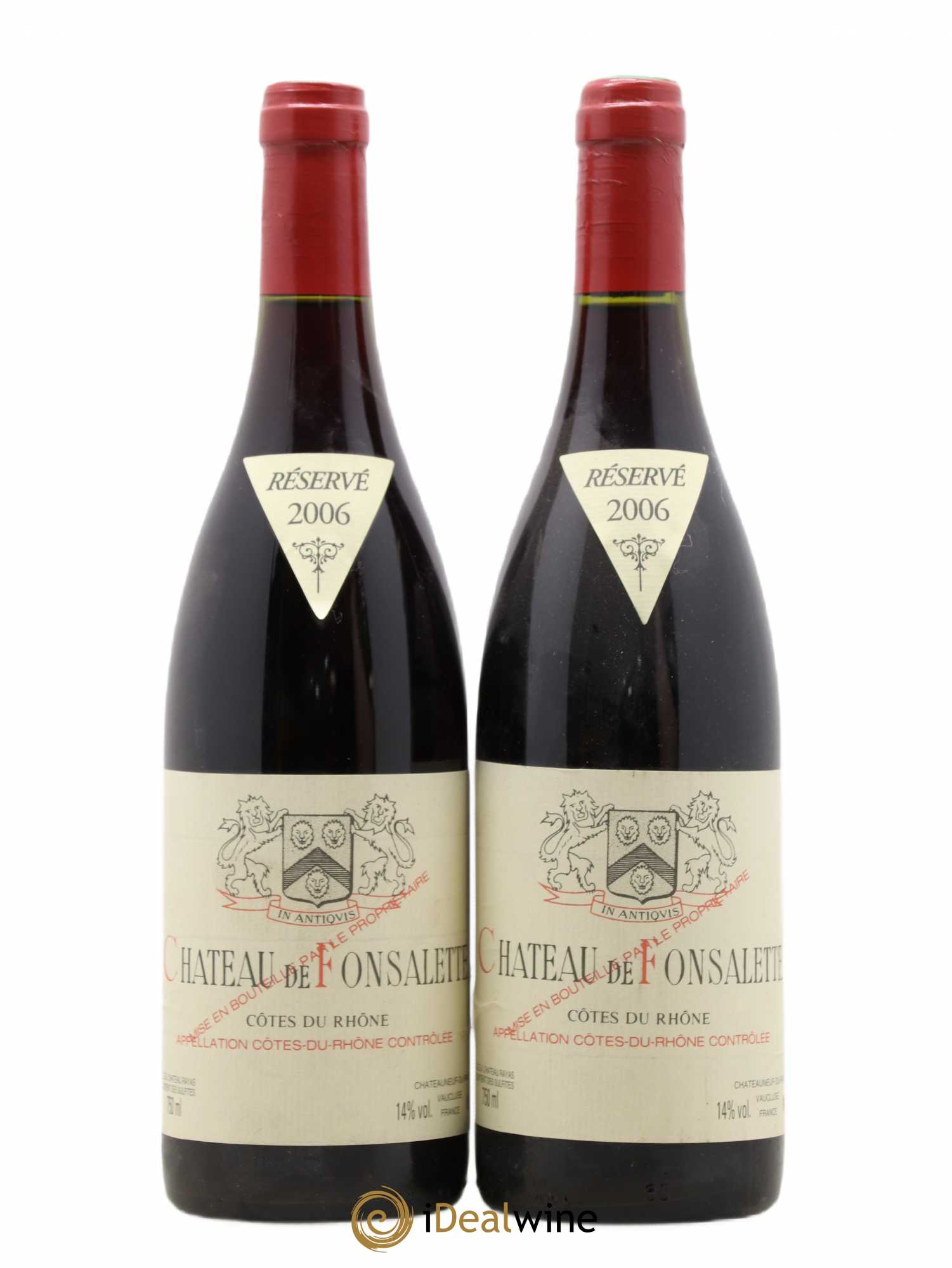 Côtes-du-Rhône Château de Fonsalette Emmanuel Reynaud 2006 - Lot de 2 bouteilles - 0