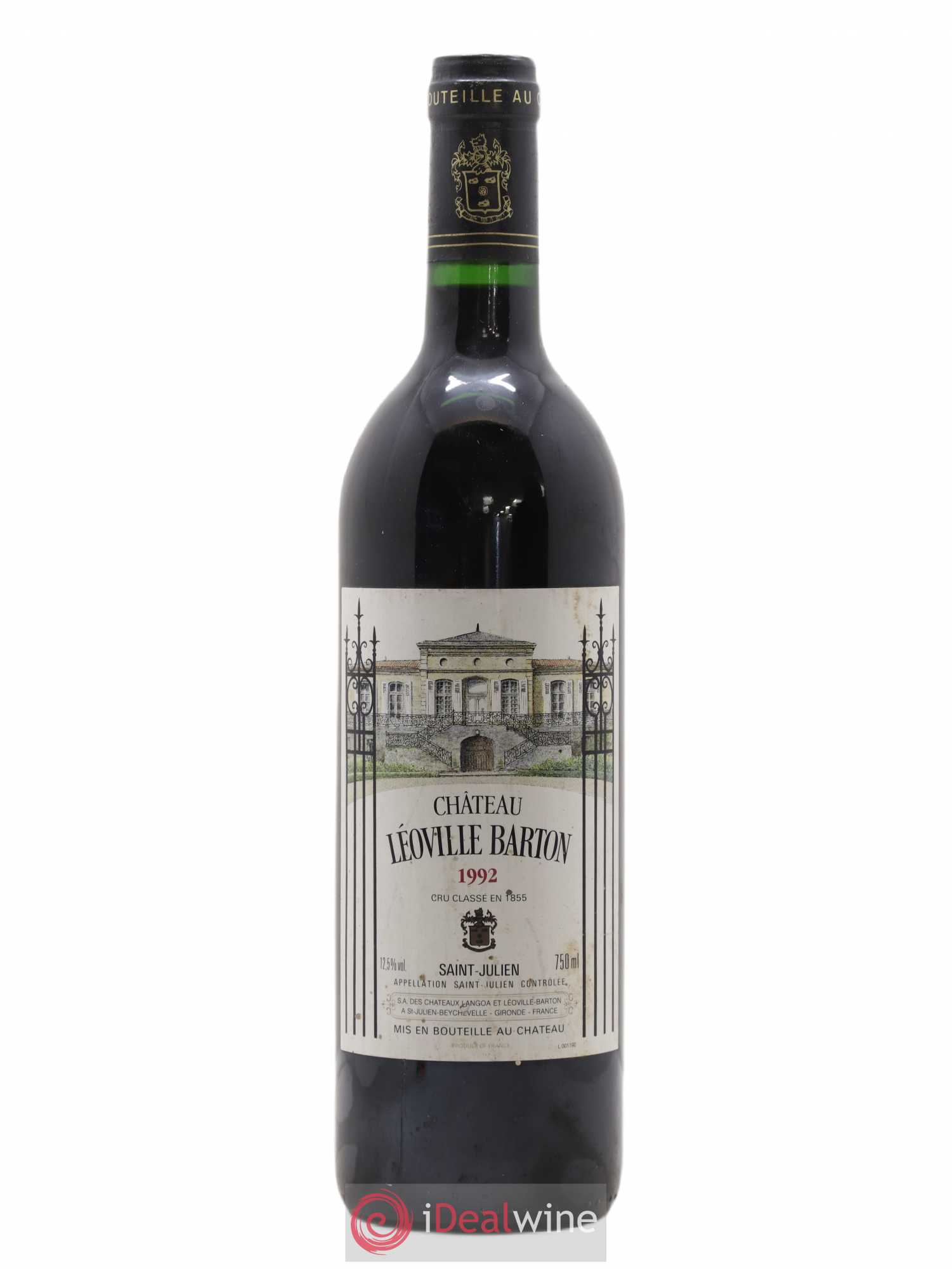 Château Léoville Barton 2ème Grand Cru Classé 1992 - Lot de 1 bouteille - 0
