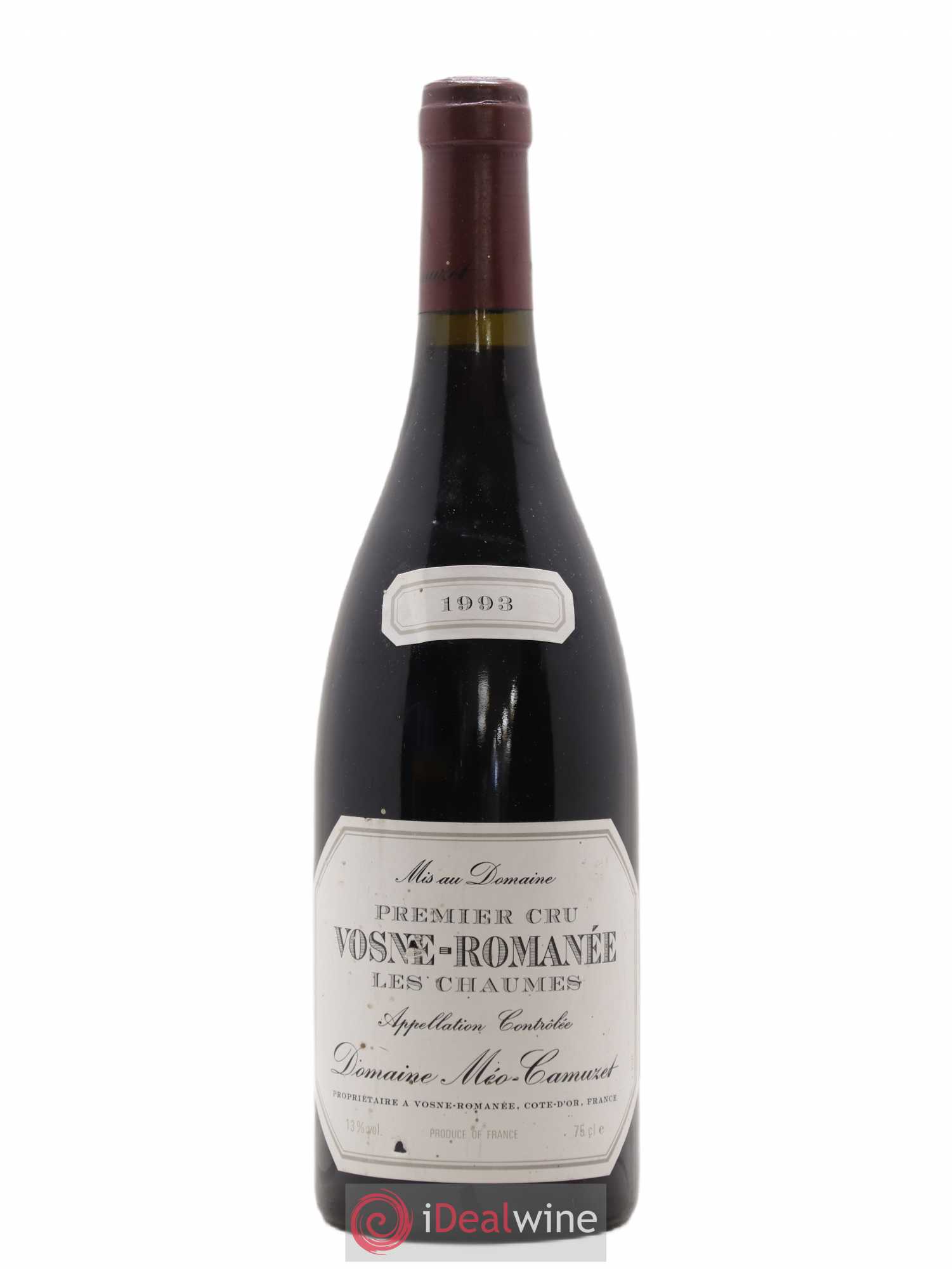 Vosne-Romanée 1er Cru Les Chaumes Méo-Camuzet (Domaine) 1993 - Lot de 1 bouteille - 0