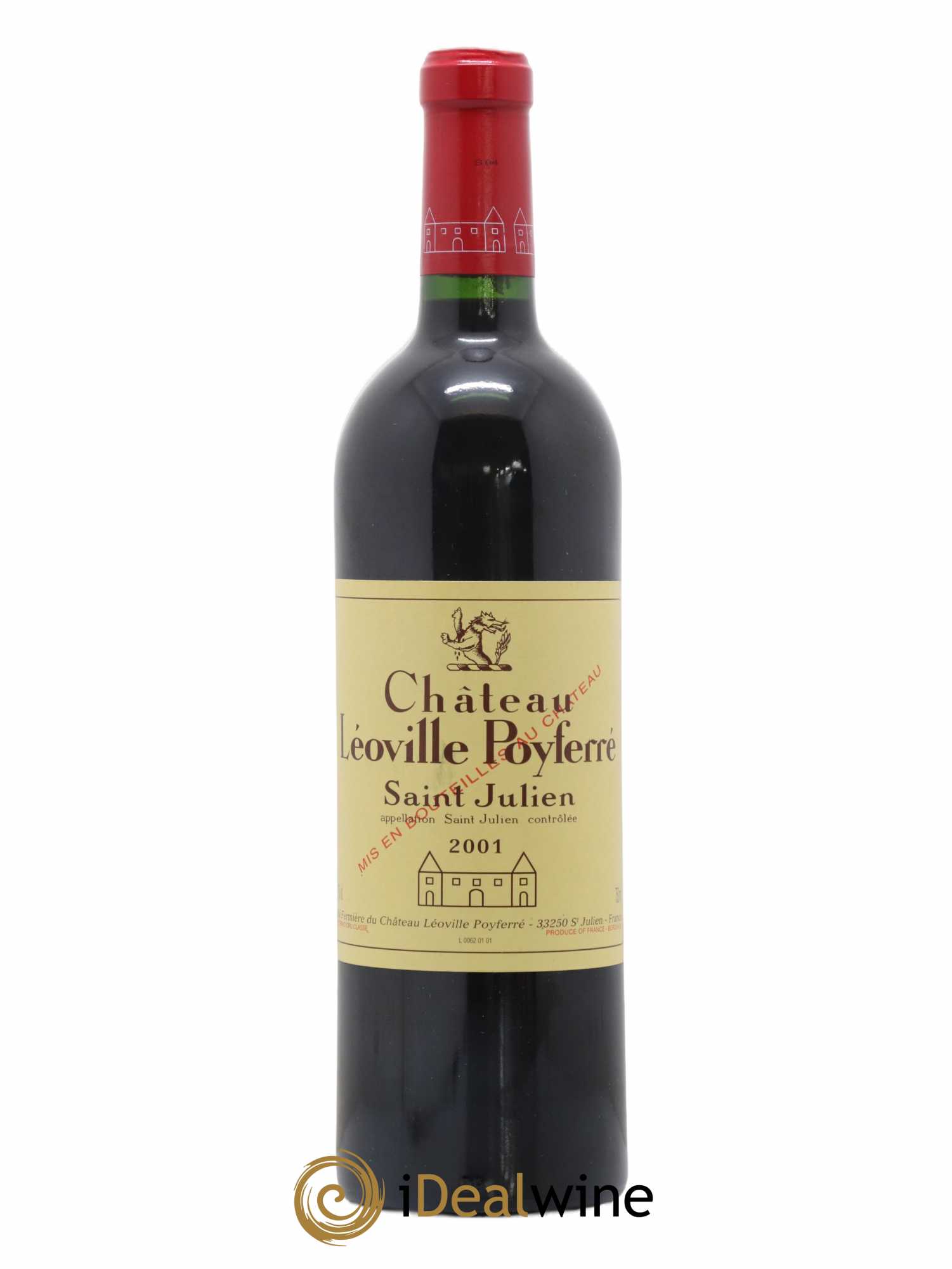 Château Léoville Poyferré 2ème Grand Cru Classé 2001 - Lot de 1 bouteille - 0