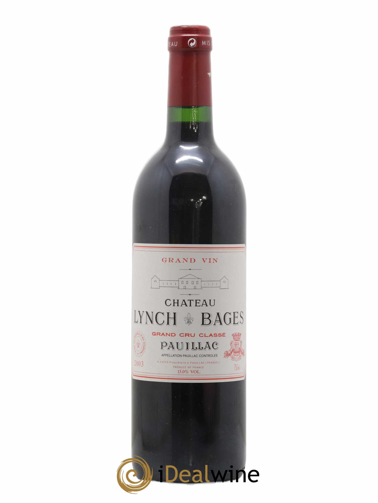 Château Lynch Bages 5ème Grand Cru Classé 2003 - Lot de 1 bouteille - 0