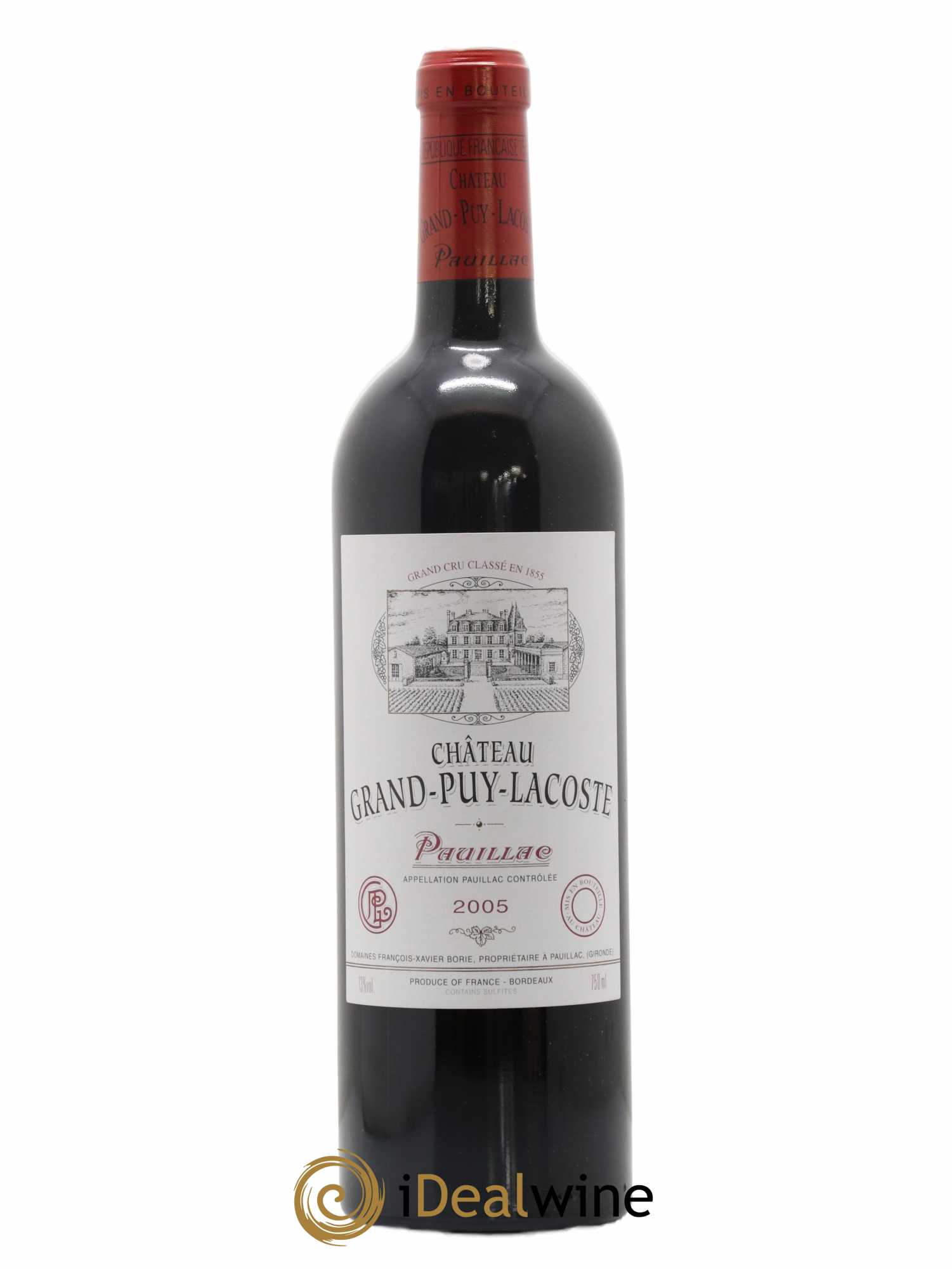 Château Grand Puy Lacoste 5ème Grand Cru Classé 2005 - Lot de 1 bouteille - 0