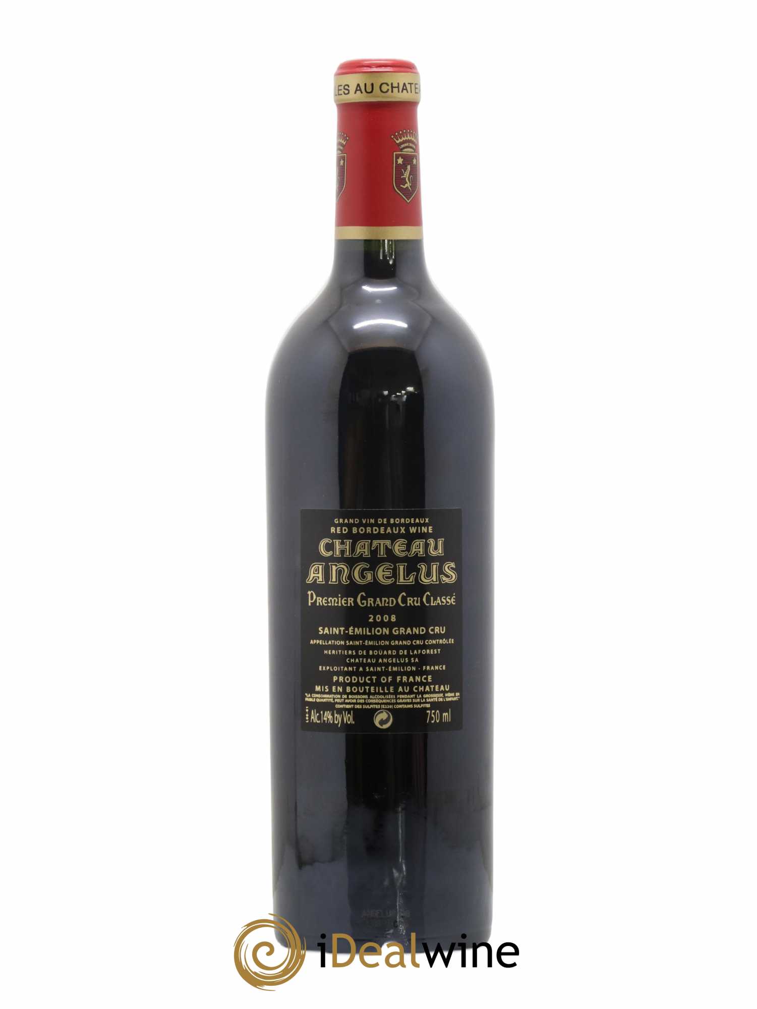 Château Angélus 1er Grand Cru Classé A 2008 - Lot de 1 bouteille - 1