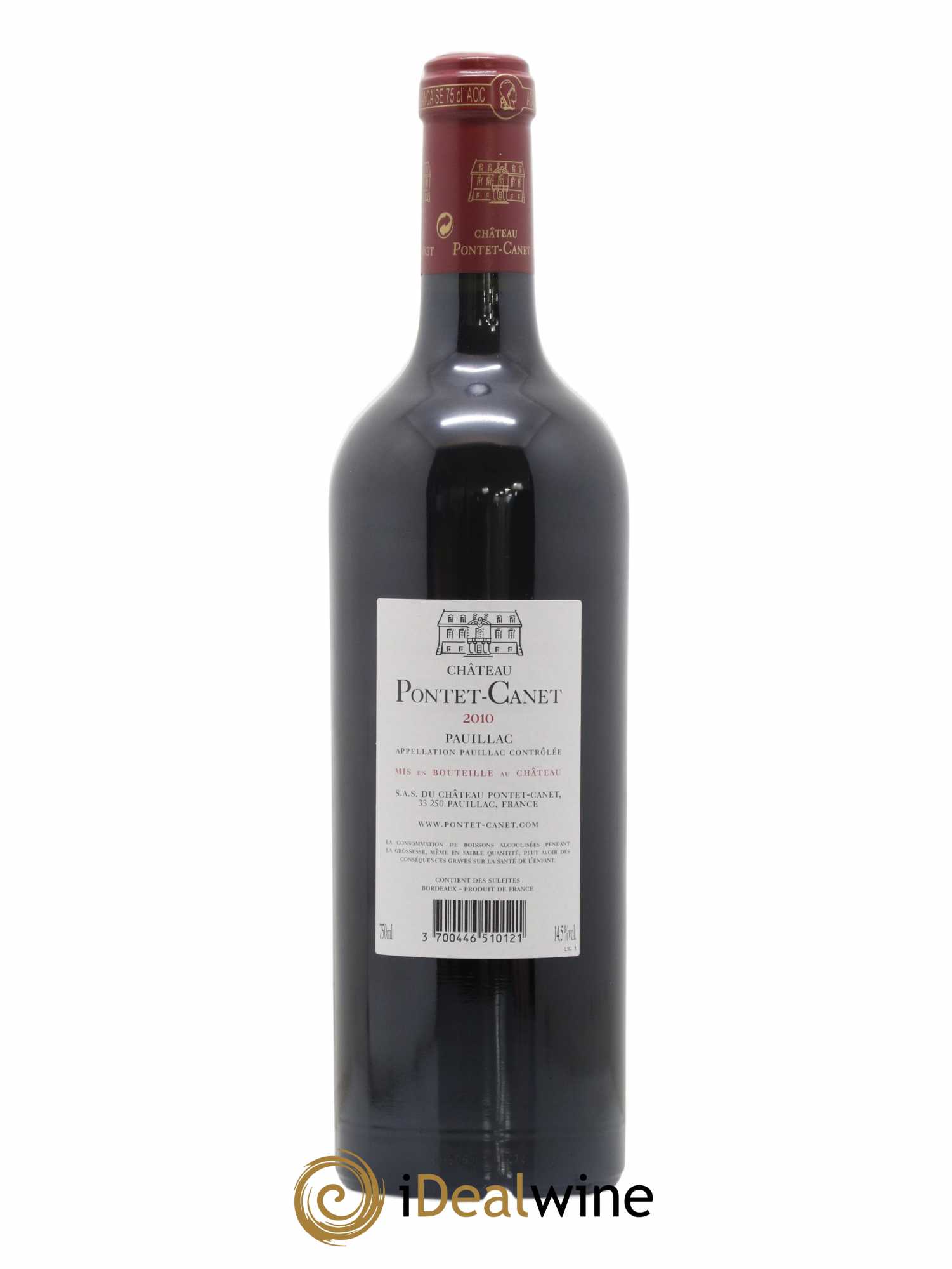 Château Pontet Canet 5ème Grand Cru Classé 2010 - Posten von 1 Flasche - 1