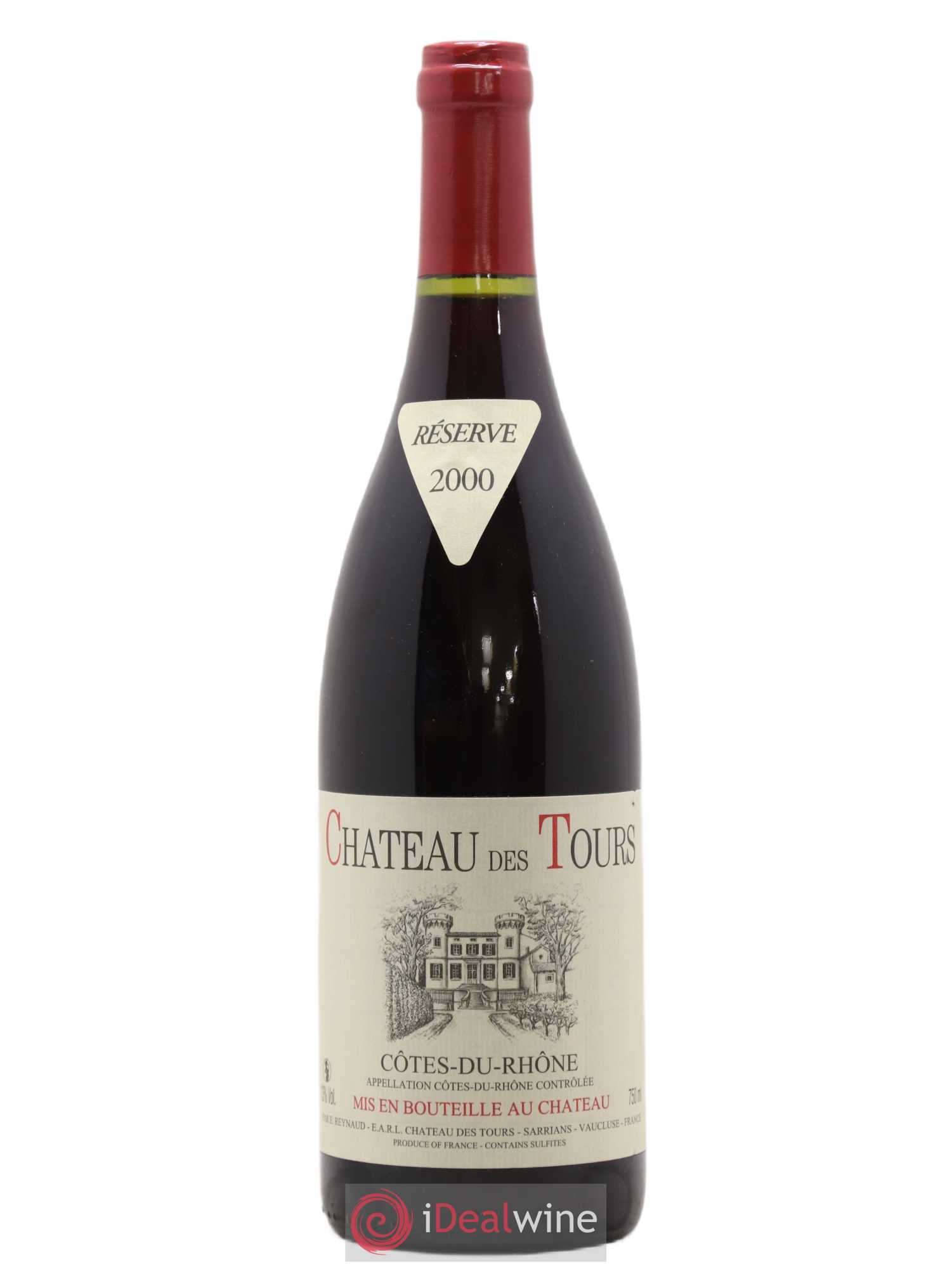 Côtes-du-Rhône Château des Tours Emmanuel Reynaud 2000 - Lot de 1 bouteille - 0