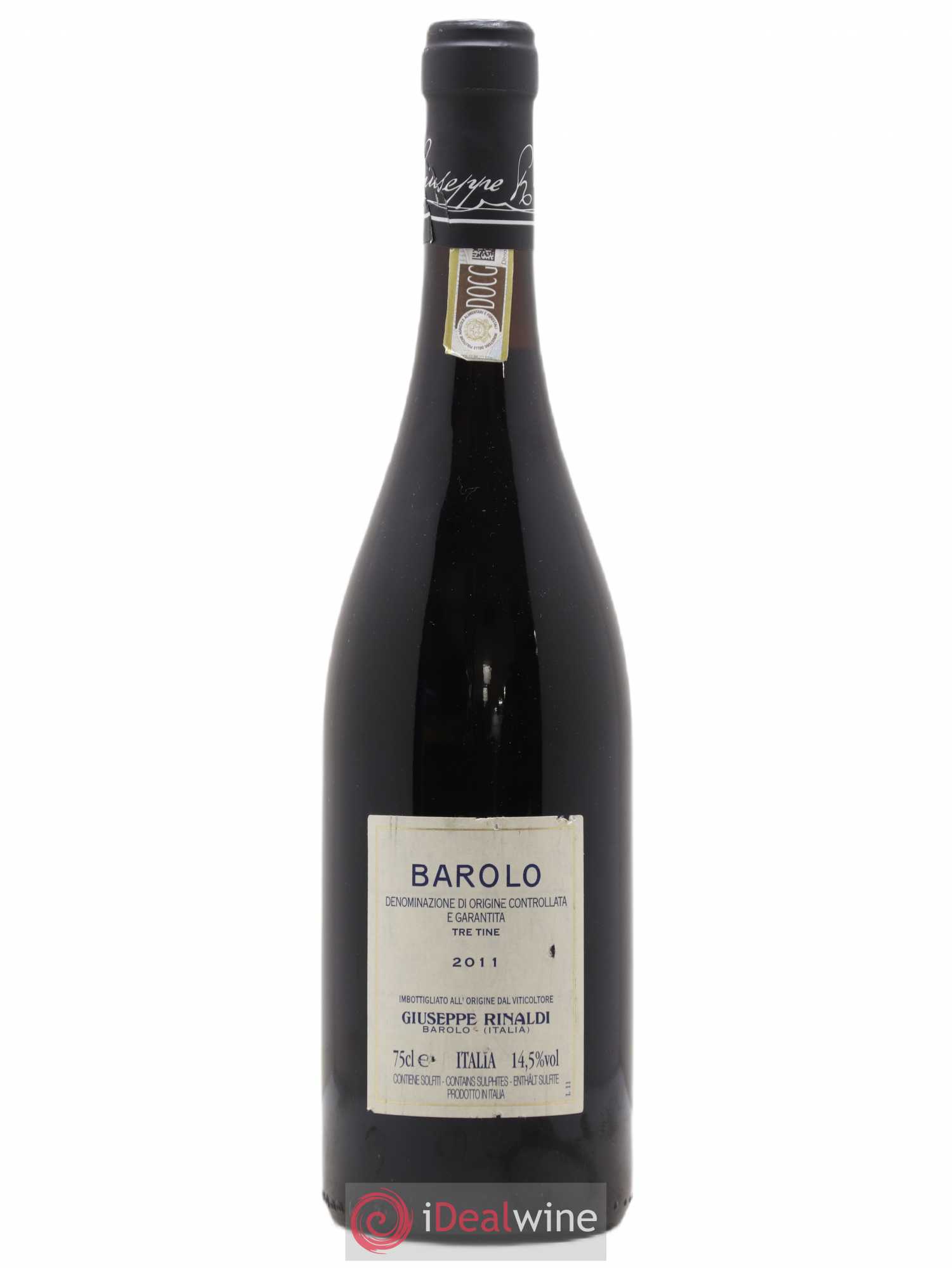 Barolo DOCG Tre Tine Giuseppe Rinaldi 2011 - Lot of 1 bottle - 1