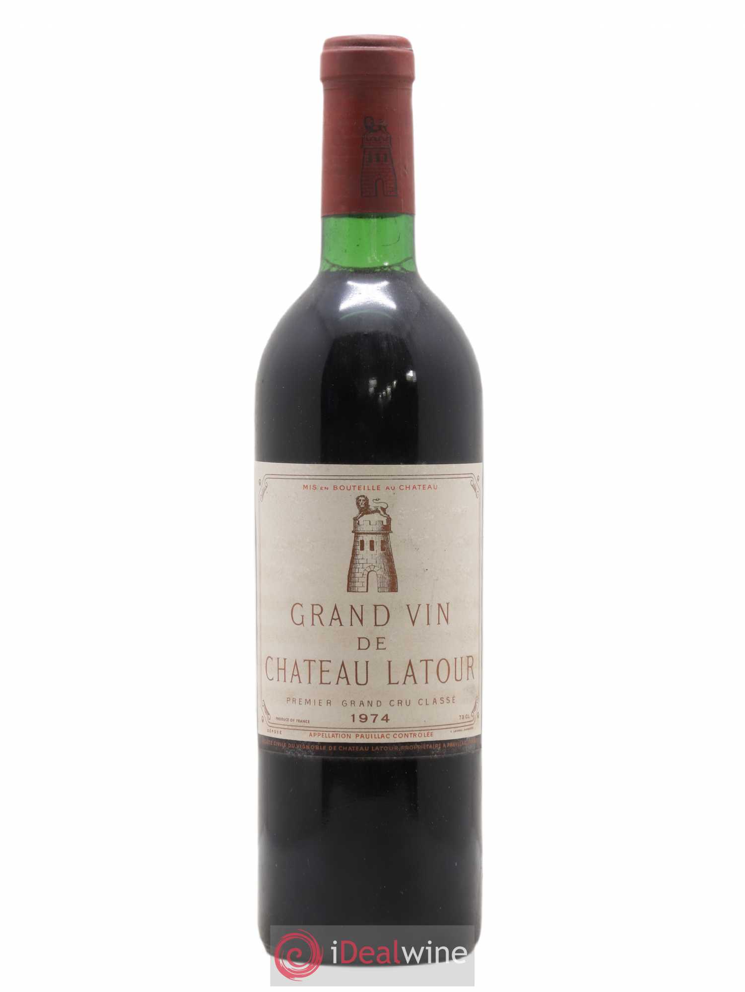 Château Latour 1er Grand Cru Classé 1974 - Lot de 1 bouteille - 0