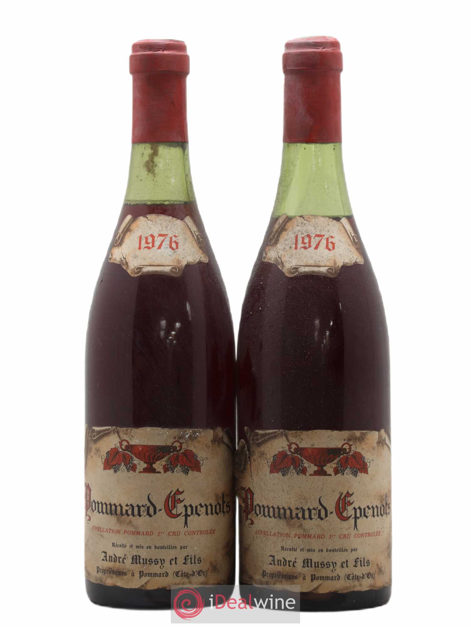 Pommard 1er Cru Epenots André Mussy et Fils 1976 - Posten von 2 Flaschen - 0