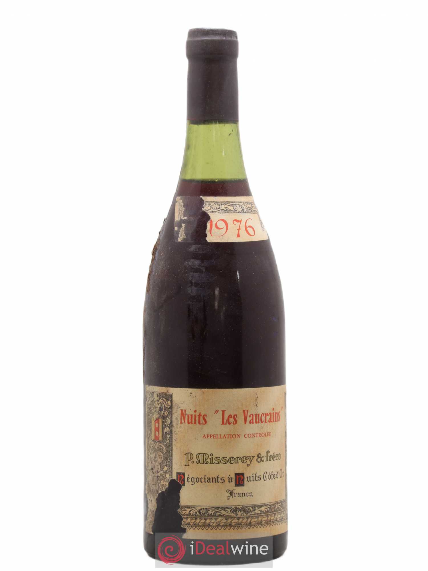 Nuits-Saint-Georges Les Vaucrains Domaine Misserey 1976 - Posten von 1 Flasche - 0
